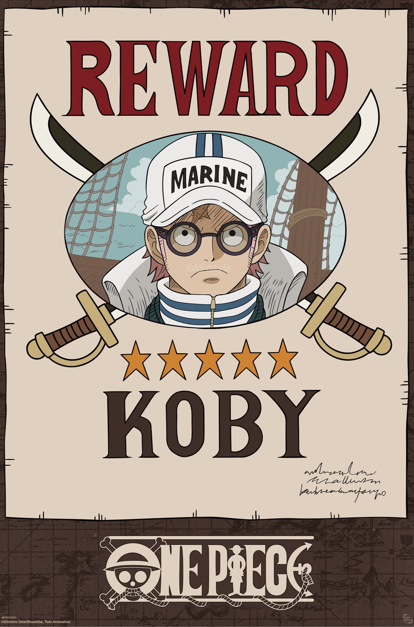 Poster One Piece Wanted - Koby Cross Guild 61x91,5cm