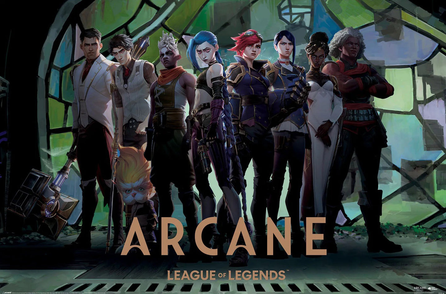 Poster Arcane - Characters in Zaun Arcade 61x91,5cm