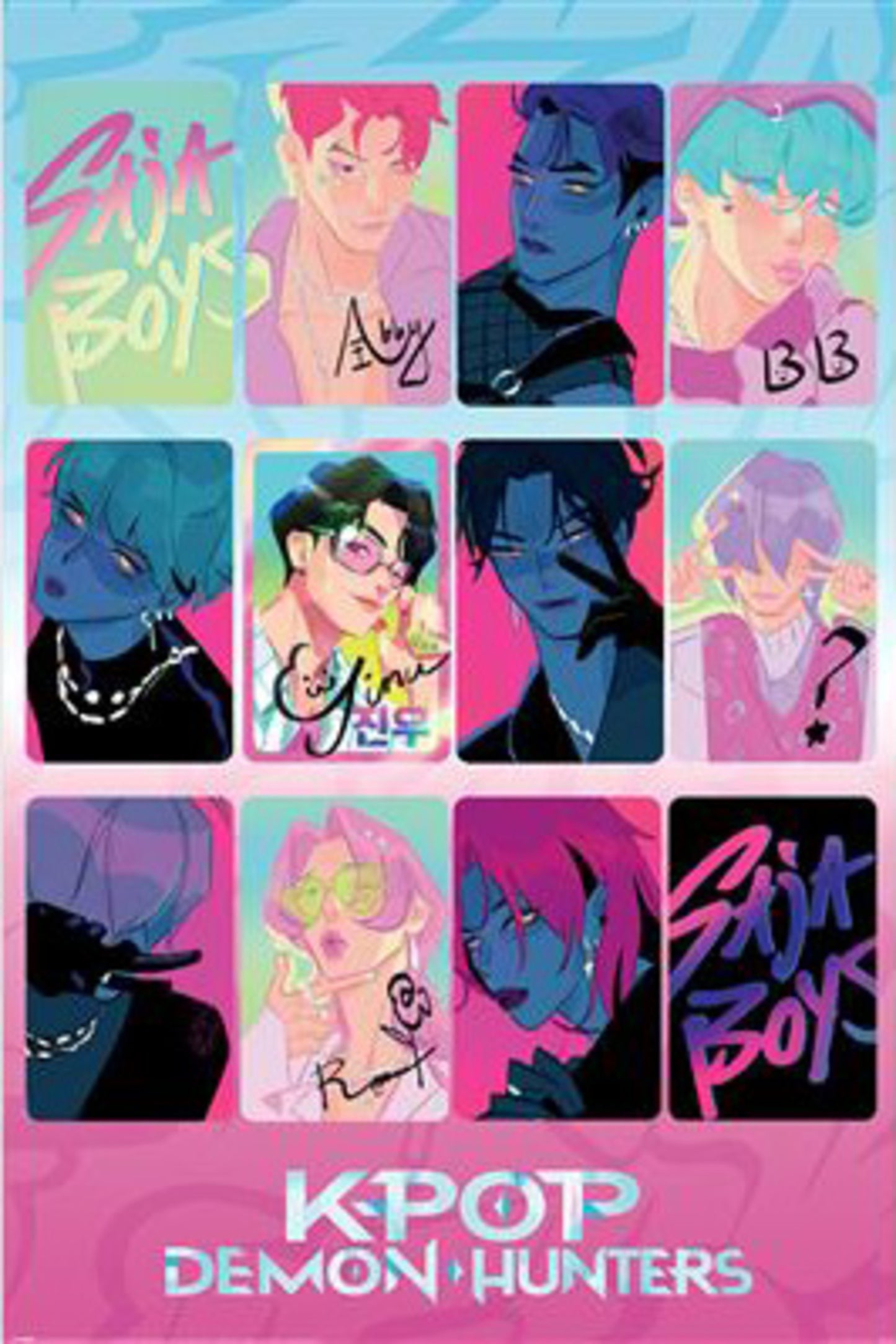 Poster K-Pop Demon Hunters - Light and Dark 61x91,5cm