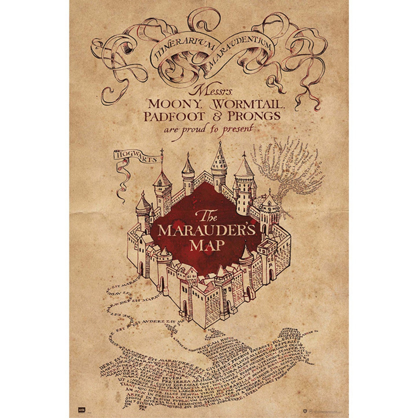 Poster Harry Potter - The Marauders Map 61x91,5 cm