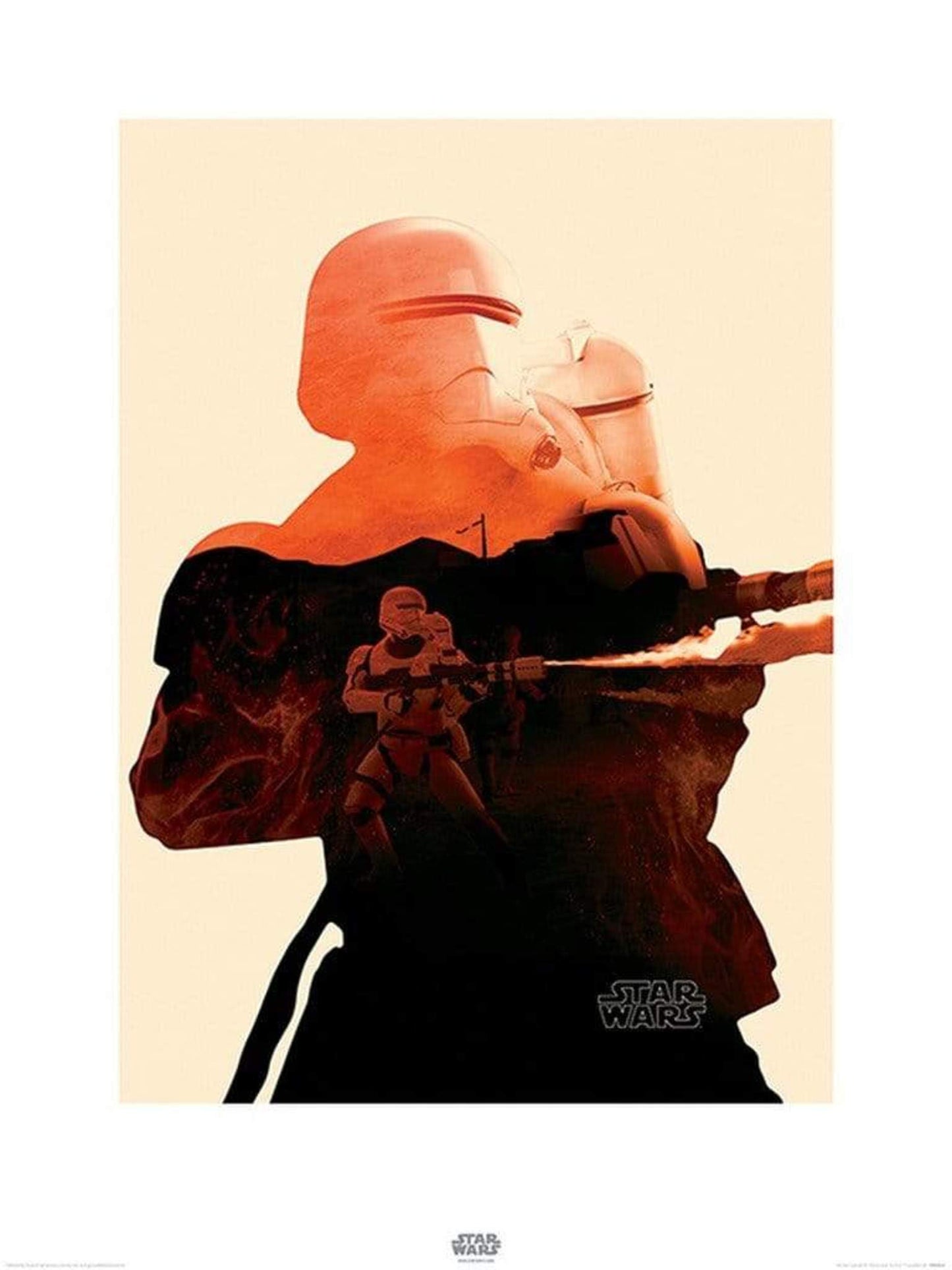 Kunstdruk Star Wars - Episode VII Flametrooper Tri 60x80cm