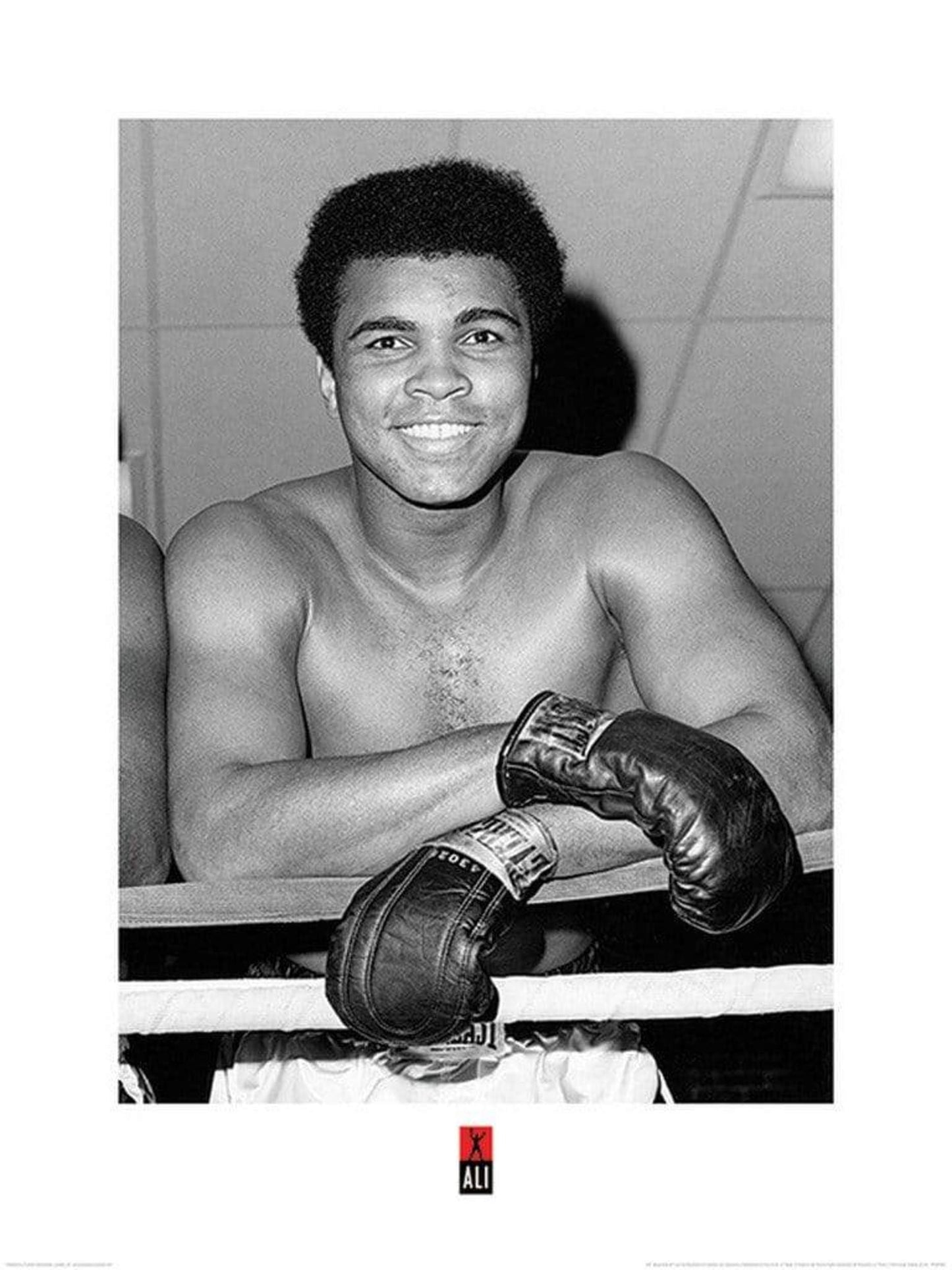 Kunstdruk Muhammad Ali - Smile 60x80cm