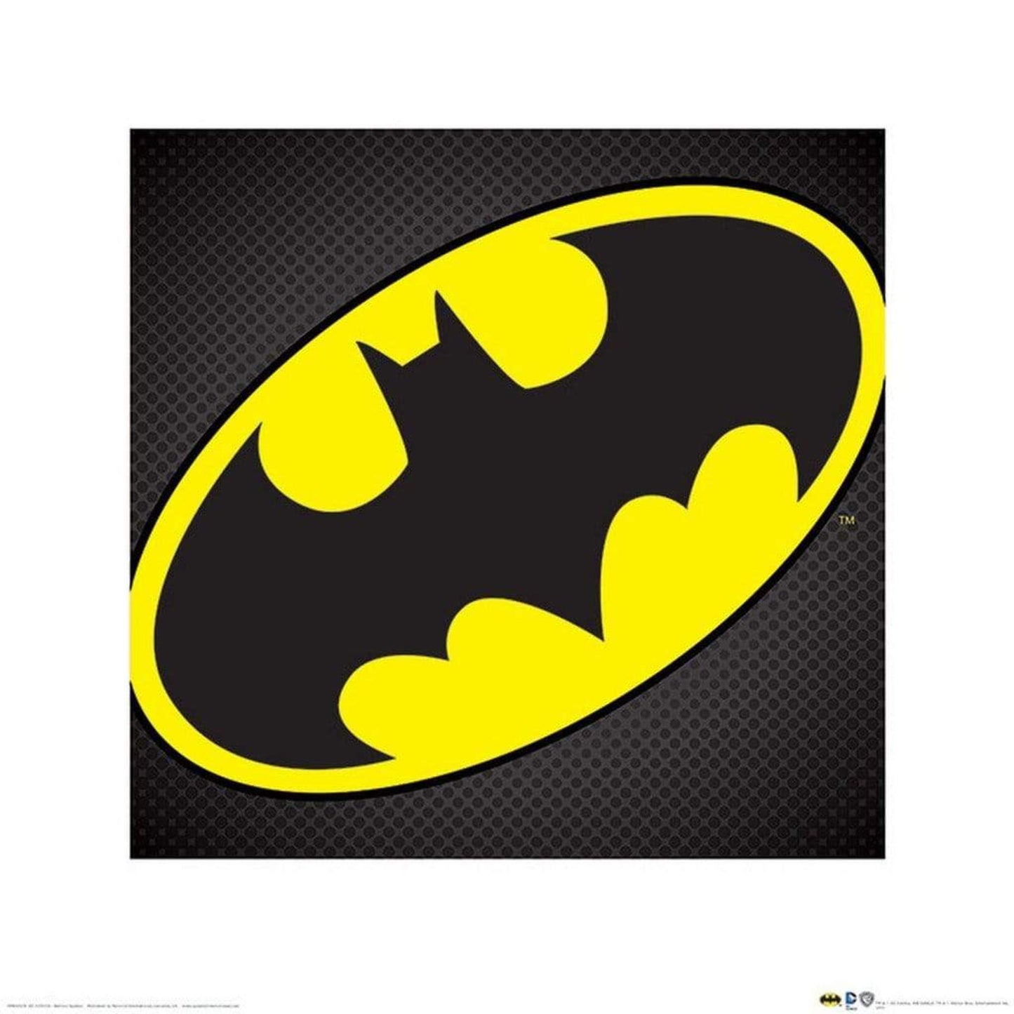 Kunstdruk Batman - Symbol 40x40cm