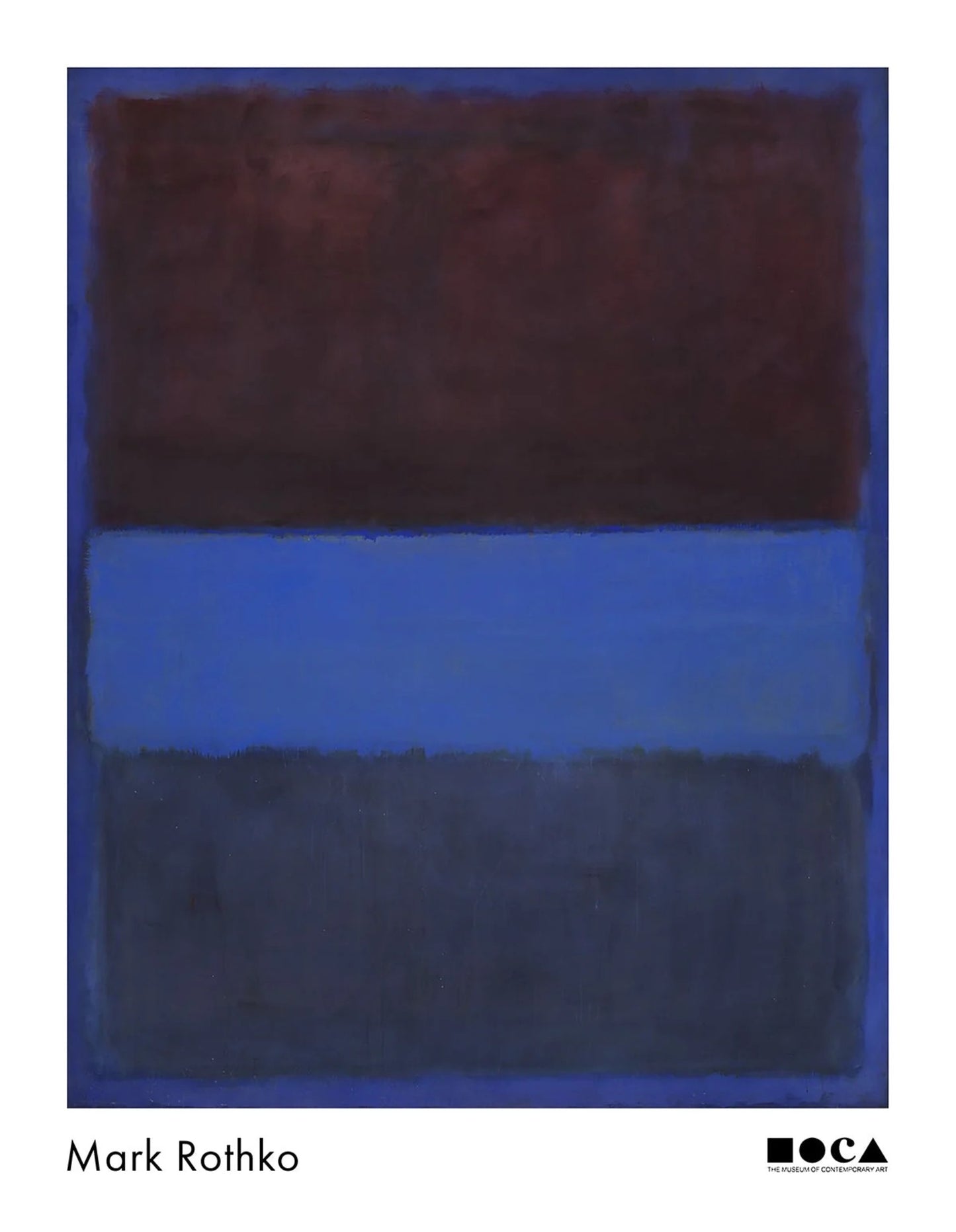 Kunstdruk Mark Rothko No. 61 Rust and Blue 71x91,5cm