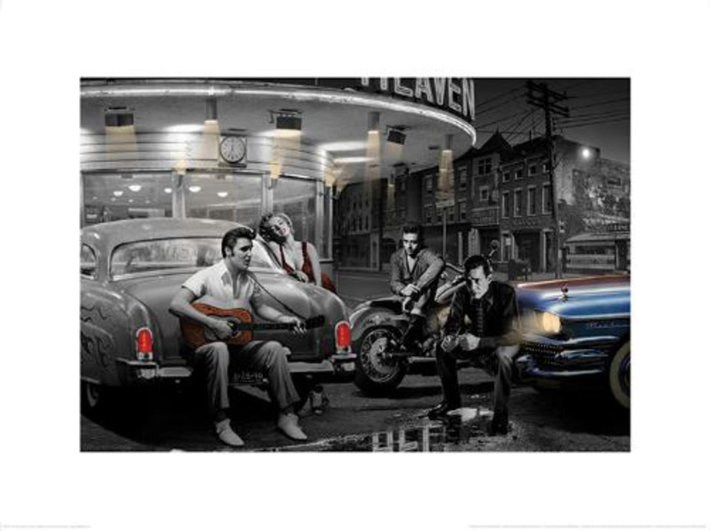 Kunstdruk Chris Consani - Legendary Crossroads 60x80cm