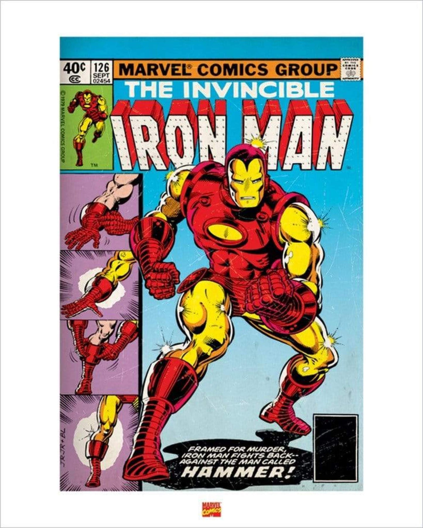 Kunstdruk Iron Man 40x50cm