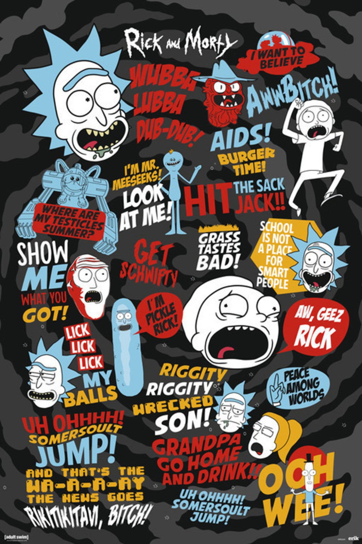 Poster Rick and Morty - Quotes 61x91,5cm