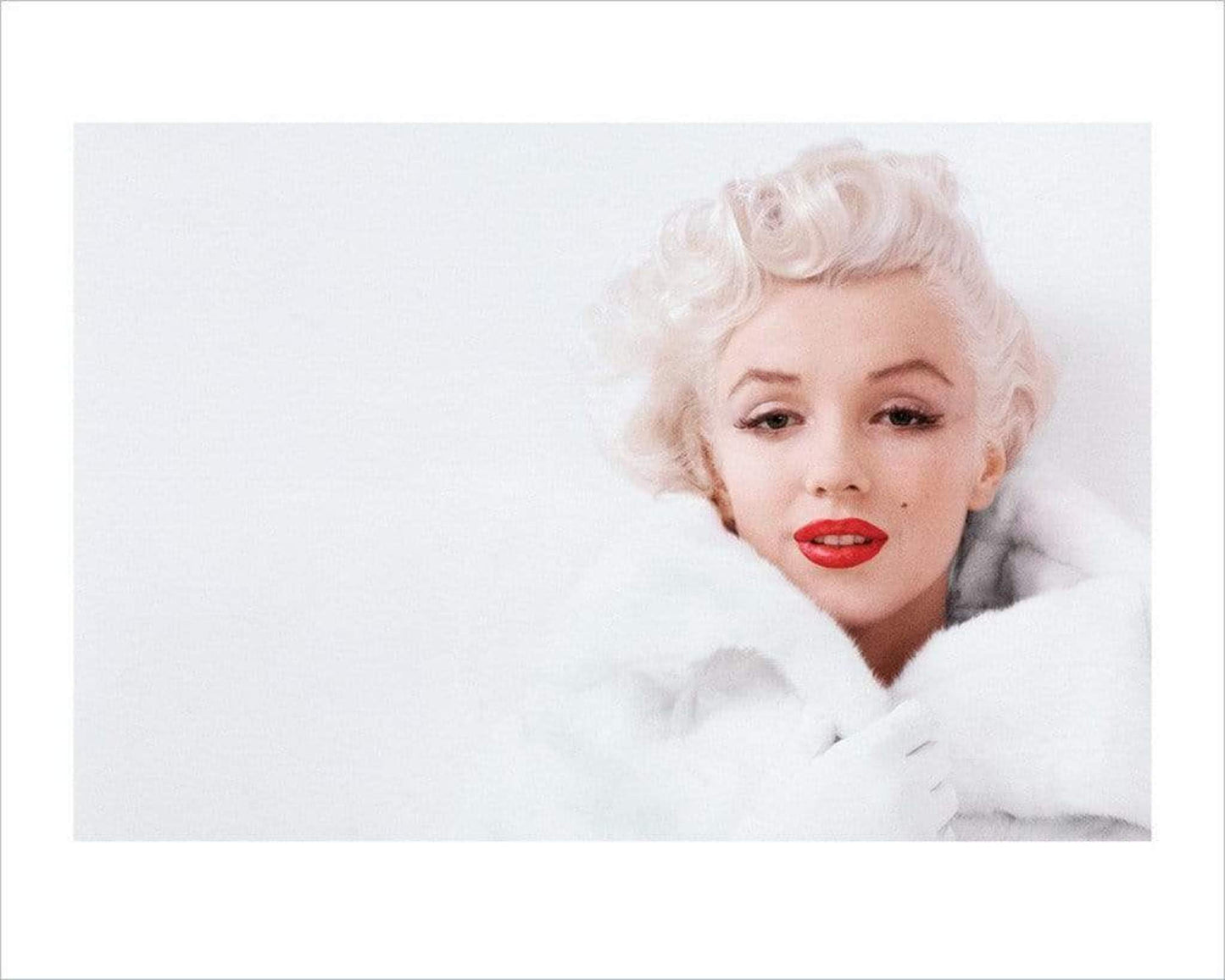 Kunstdruk Marilyn Monroe - White 50x40cm