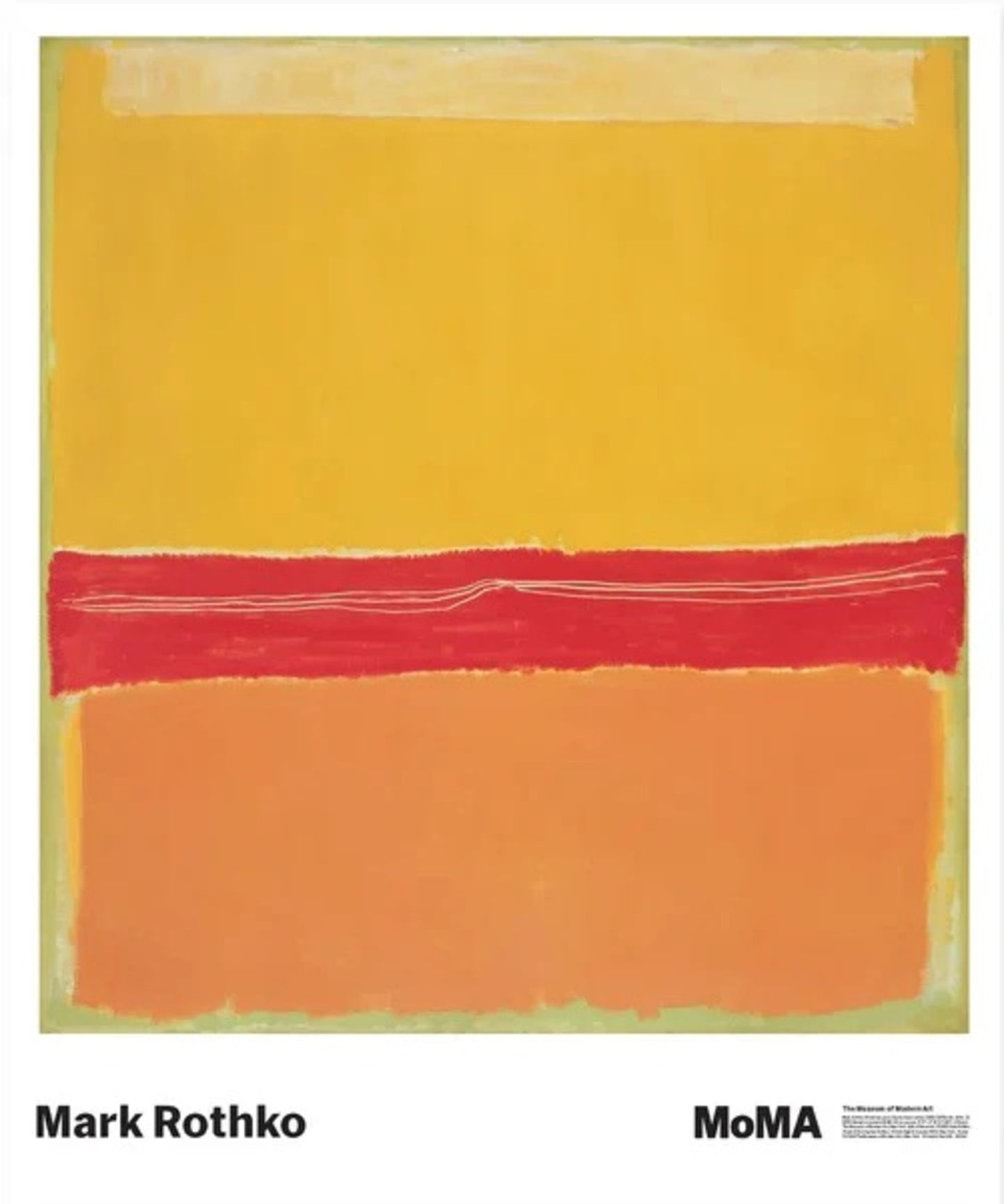 Kunstdruk Mark Rothko - No. 5 / No. 22 73,5x89cm