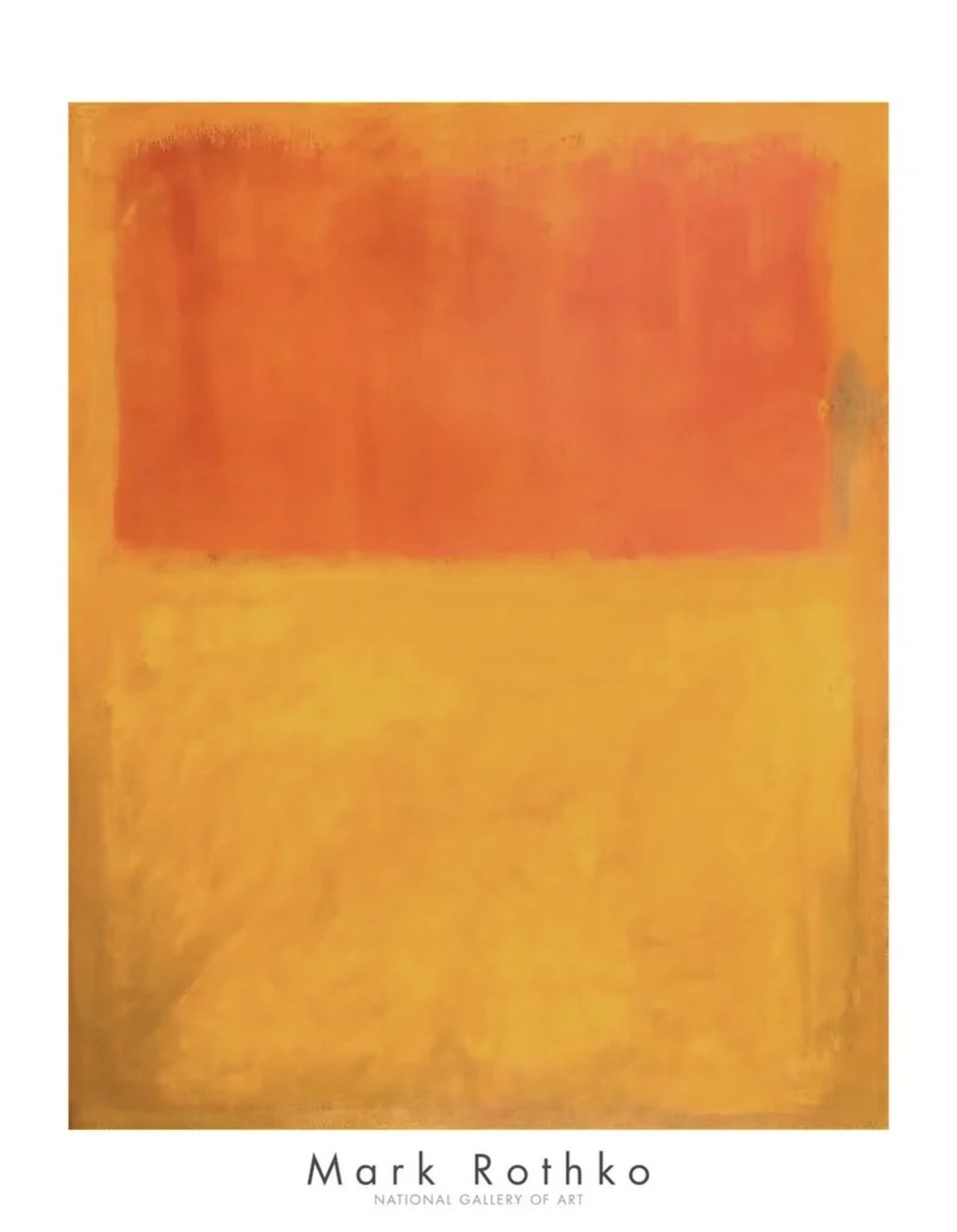 Kunstdruk Mark Rothko - Orange and Tan - 1954 71x91cm