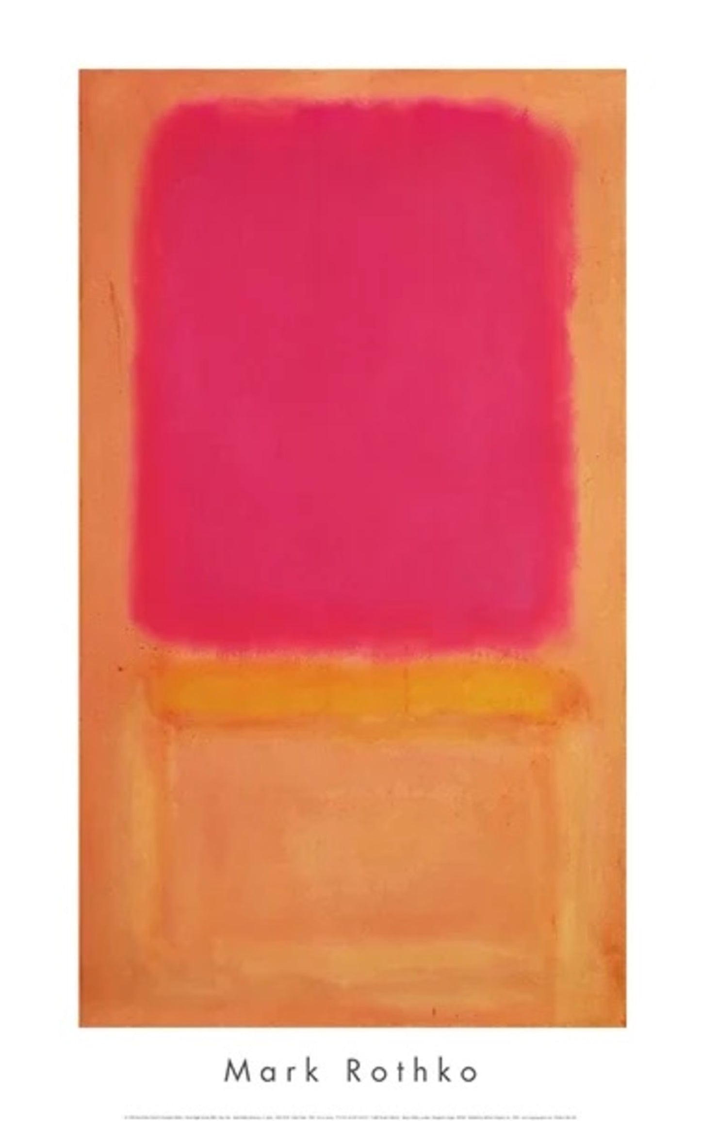 Kunstdruk Mark Rothko - Violet Center - 1954 50,8x81cm