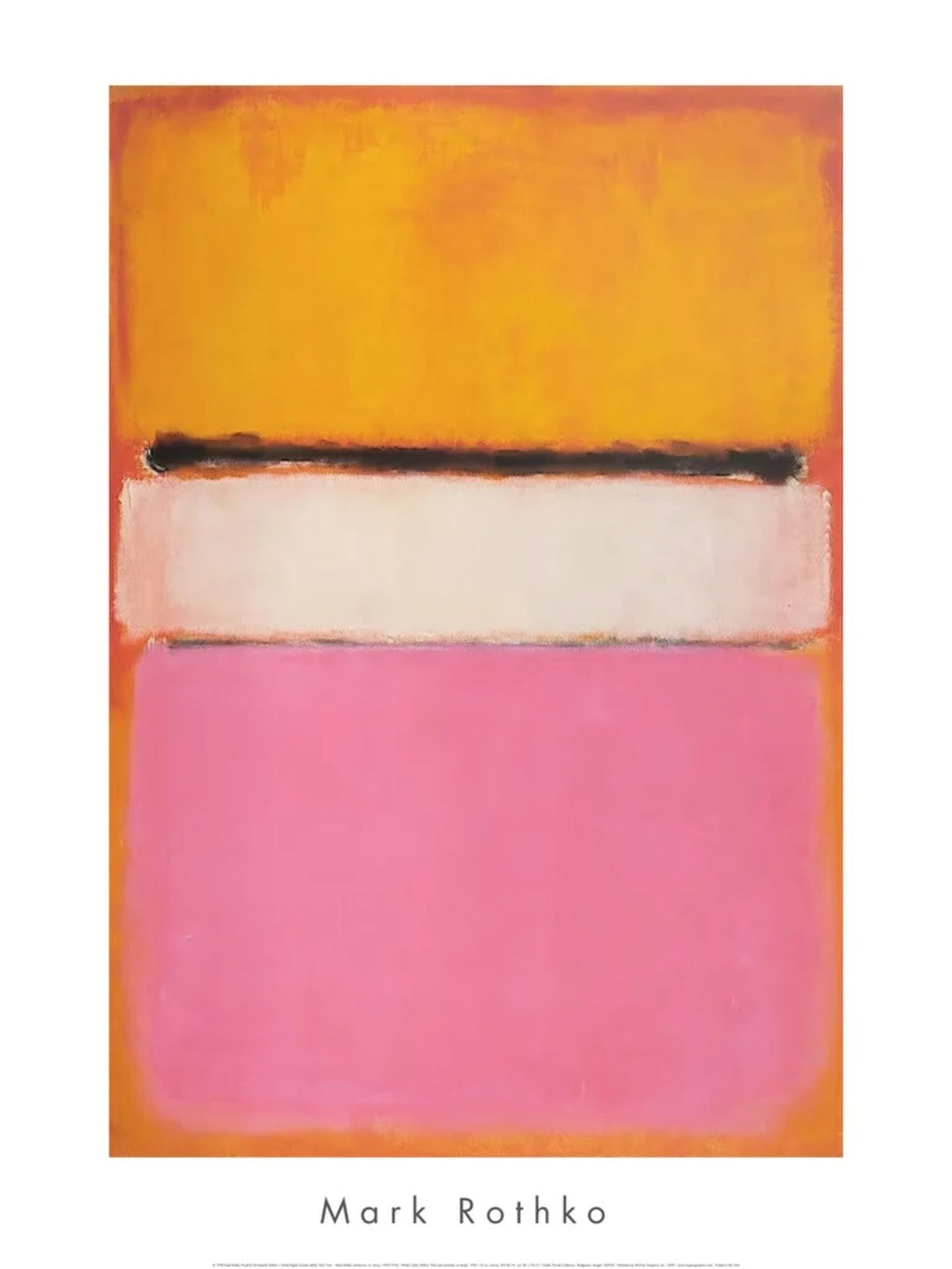 Kunstdruk Mark Rothko - White Center - 1950 61x84cm