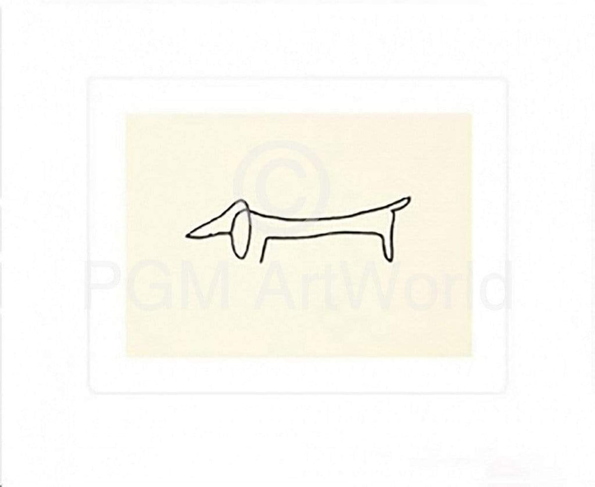 Kunstdruk Pablo Picasso - Le Chien 60x50cm