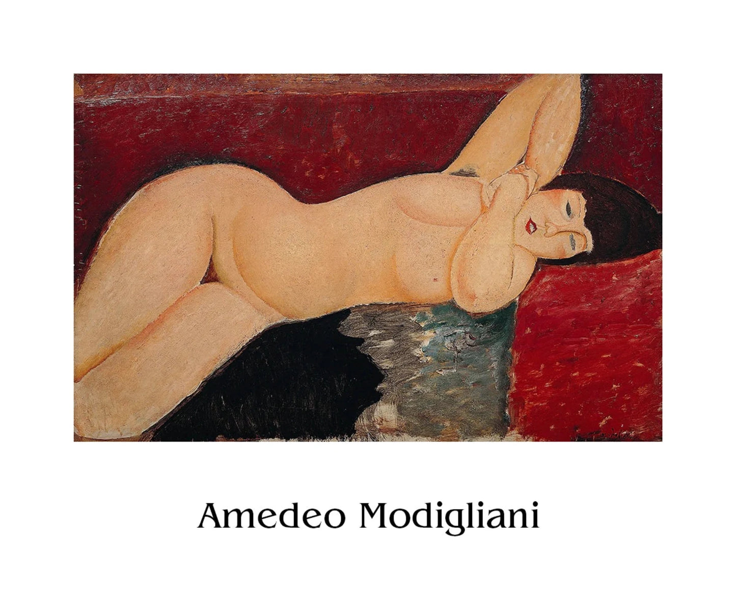 Kunstdruk Amedeo Modigliani Liegender Akt ll 50x40cm