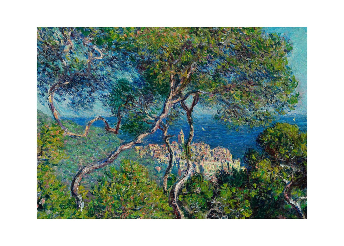 Kunstdruk Claude Monet Paesaggio a Bordighera 70x50cm