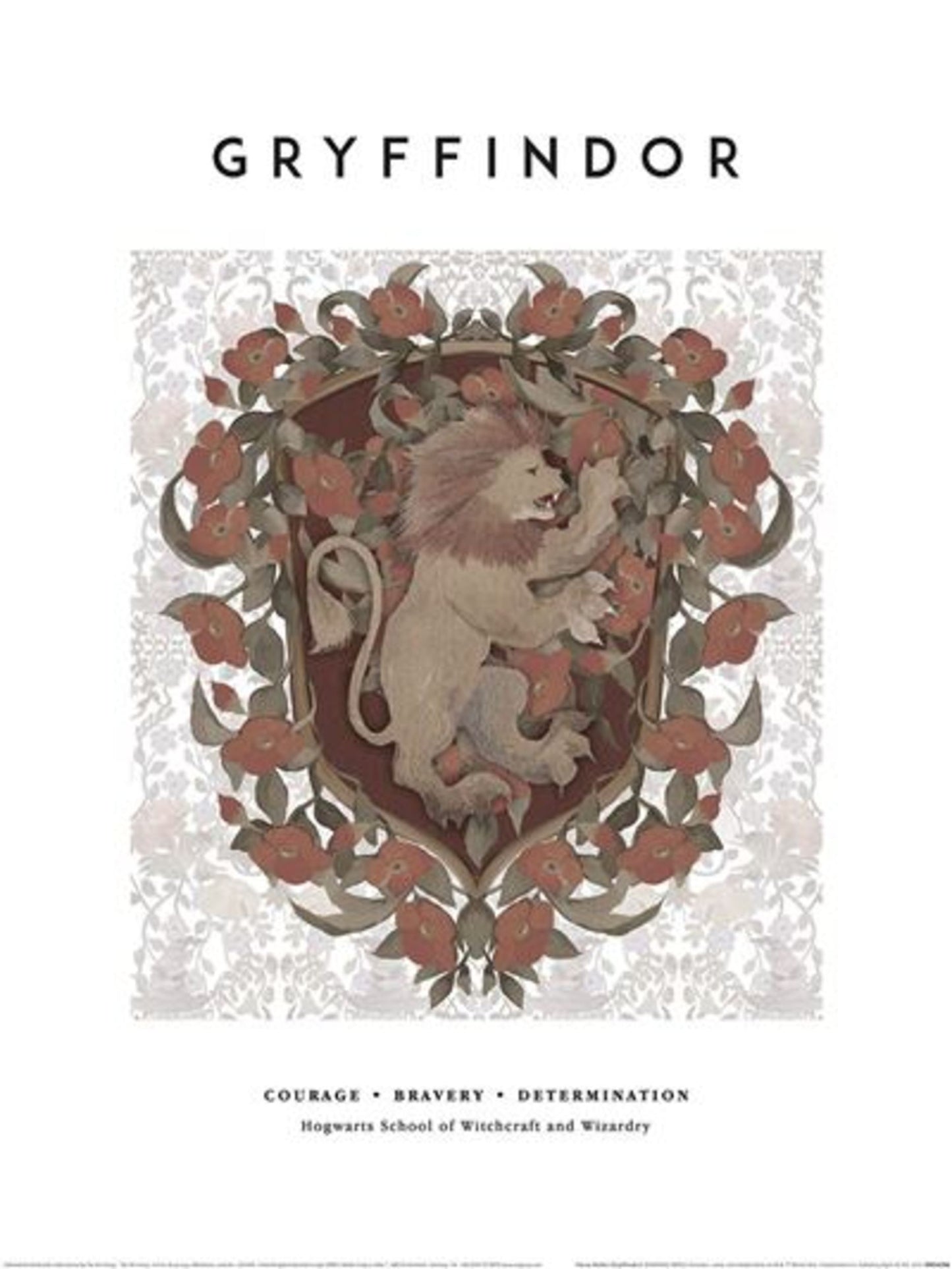 Kunstdruk Harry Potter - Gryffindor 30x40cm