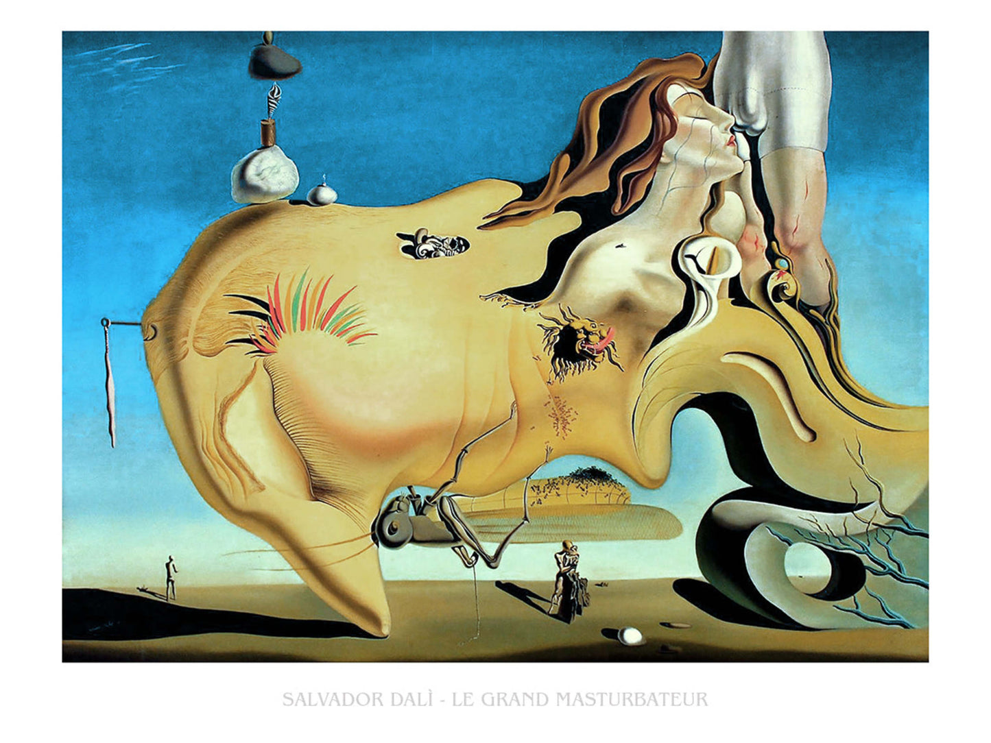 Kunstdruk Salvador Dali - Le Grand Masturbateur 80x60cm