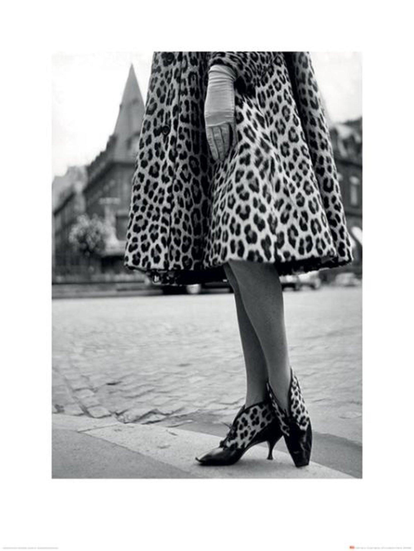 Kunstdruk Time Life Dior Leopard Print 60x80cm