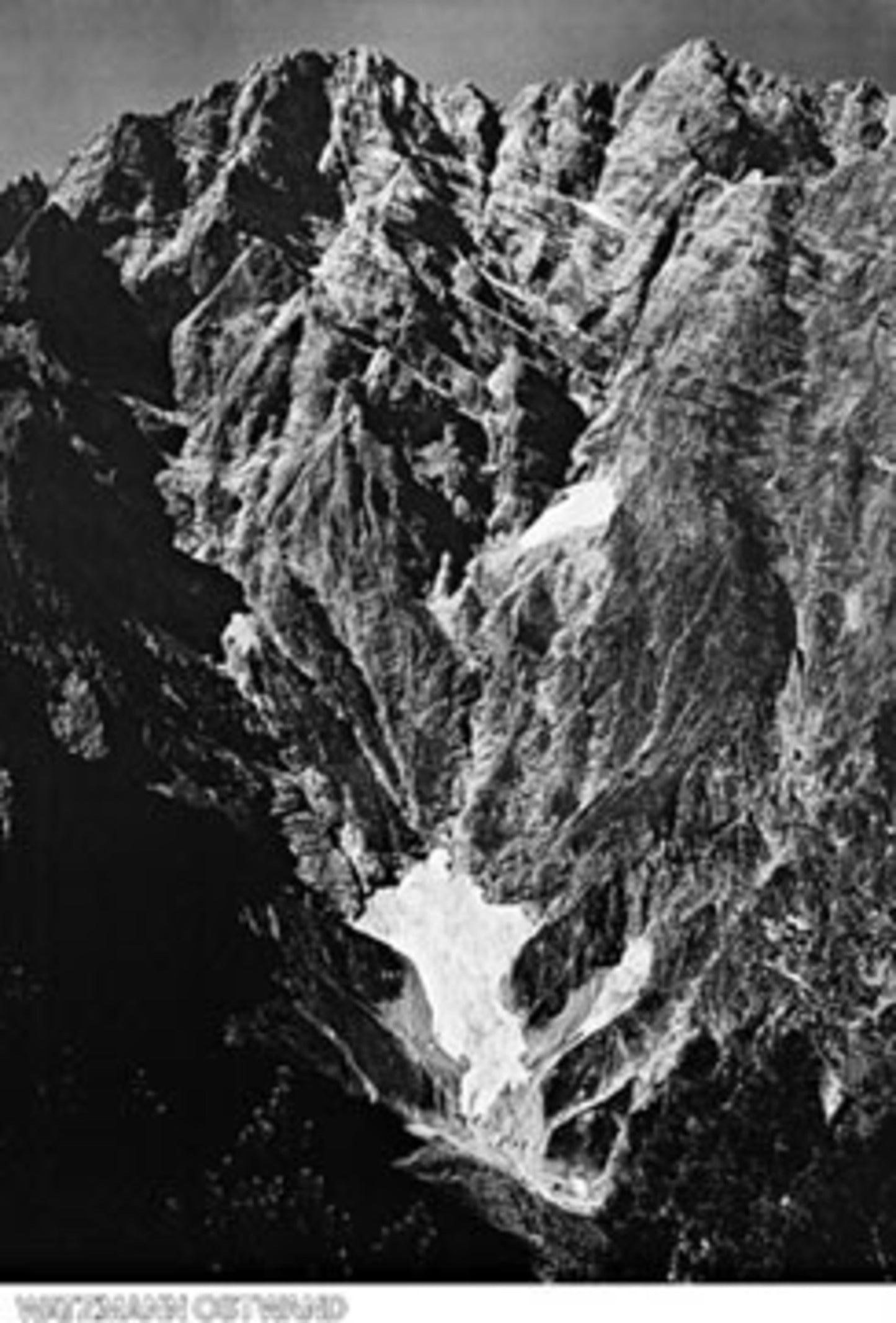 Kunstdruk Anton Hafner - Watzmann Ostwand 68x97cm