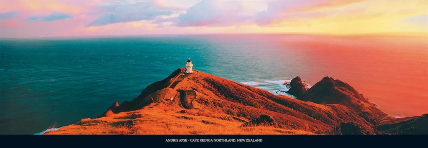 Kunstdruk Andris Apse - Cape Reinga, Northland 95x33cm