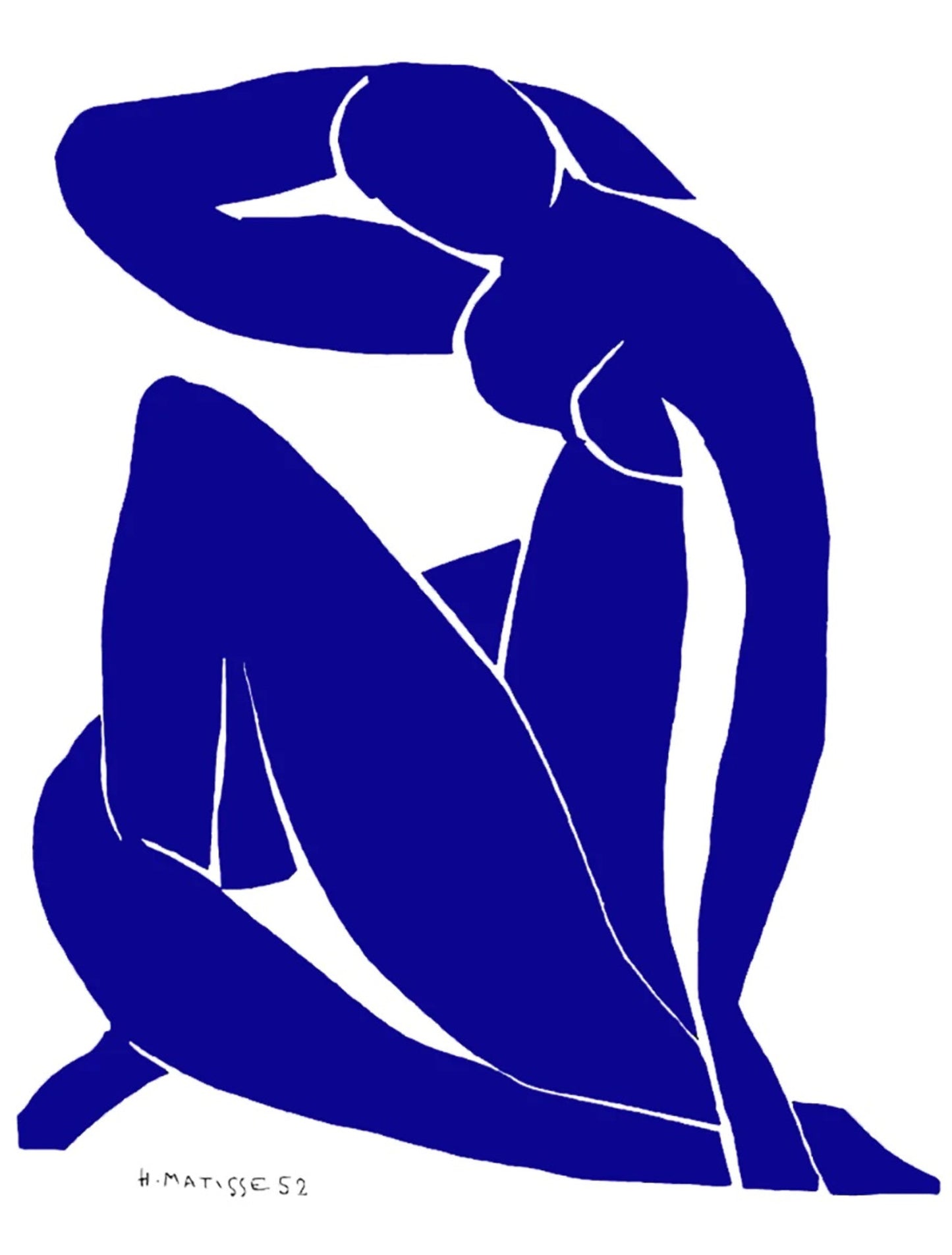 Kunstdruk Henri Matisse - Nu bleu II 60x80cm