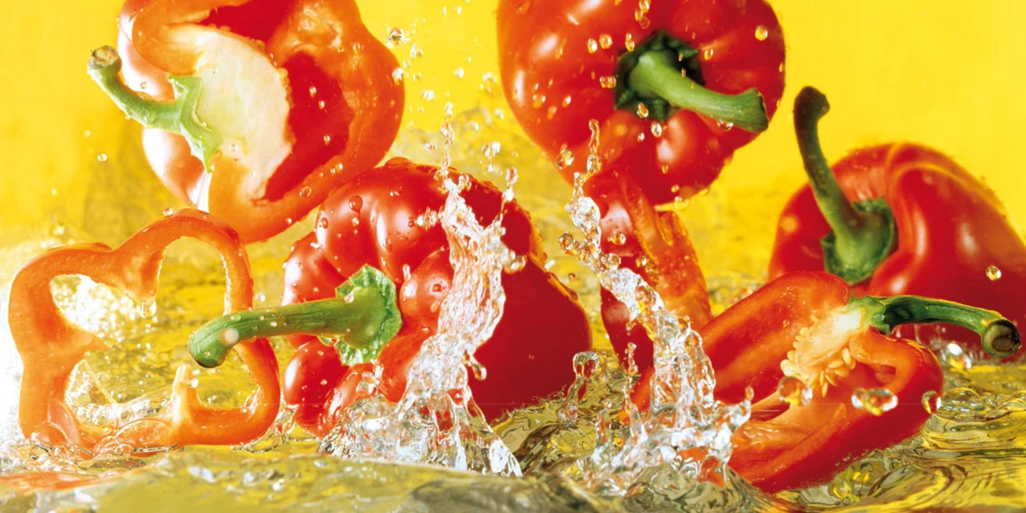 Kunstdruk Michael Meisen - Paprika 100x50cm