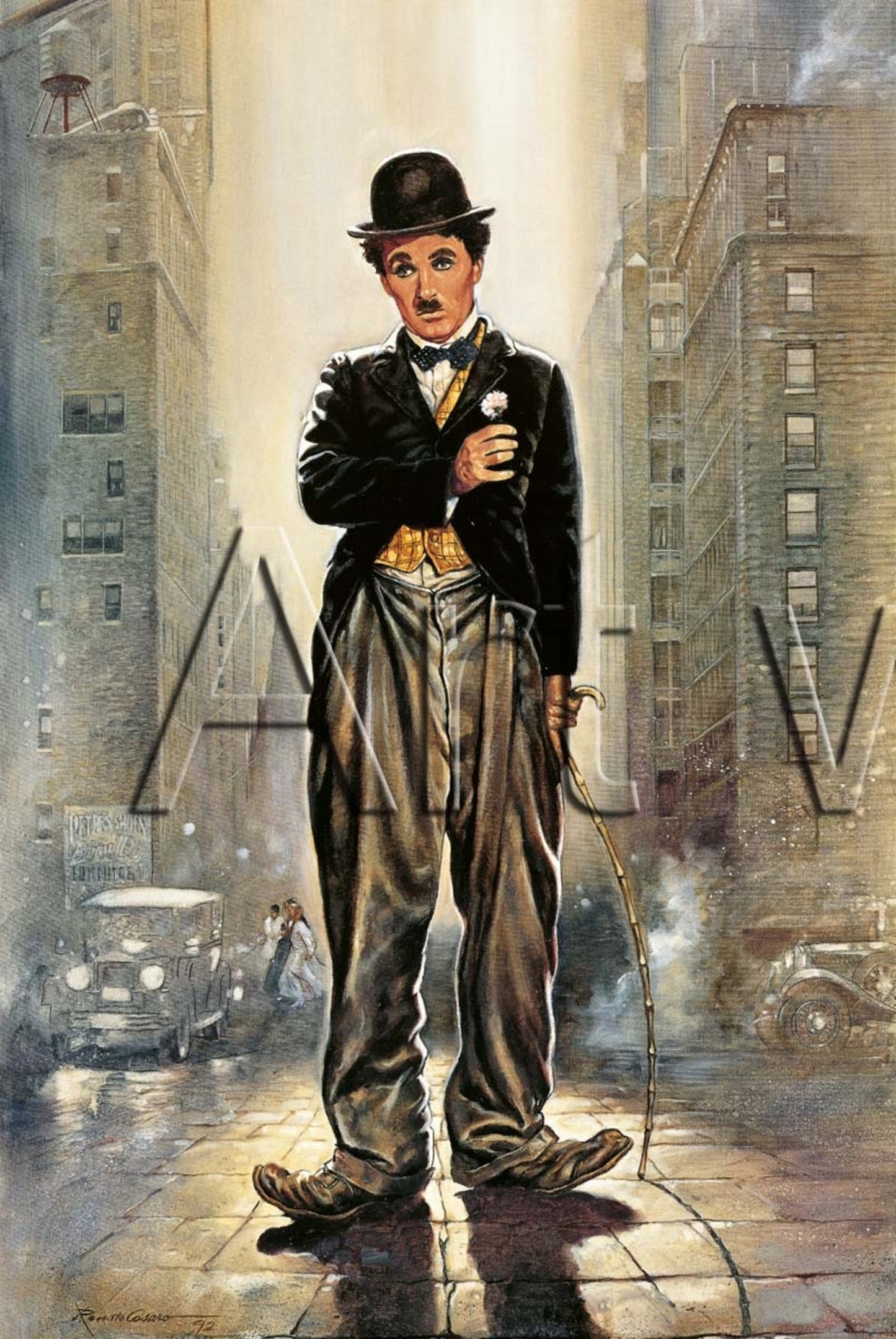 Kunstdruk Renato Casaro - Luce della citta 91x138cm