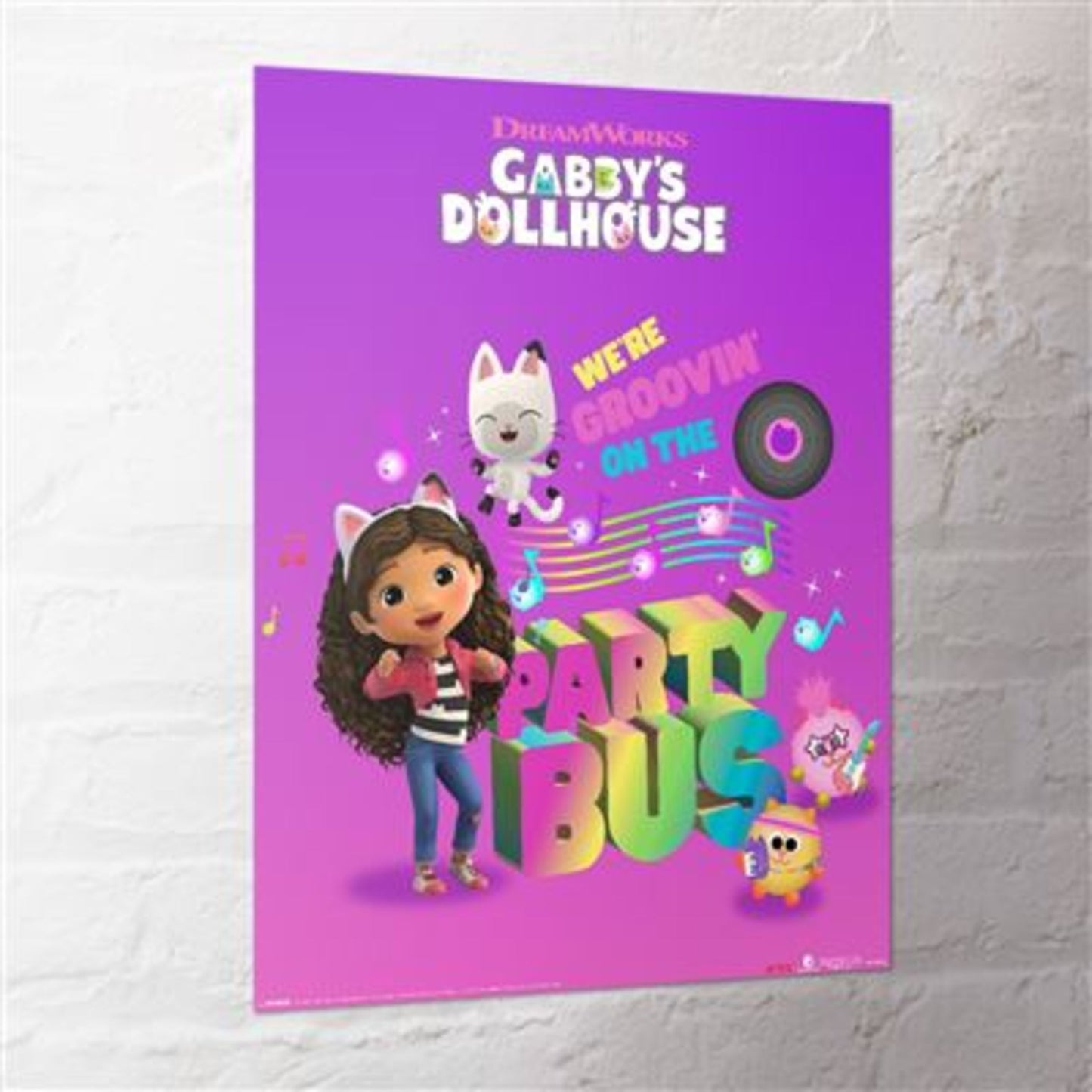 Poster Gabbys Doll House Party Bus 40x50cm