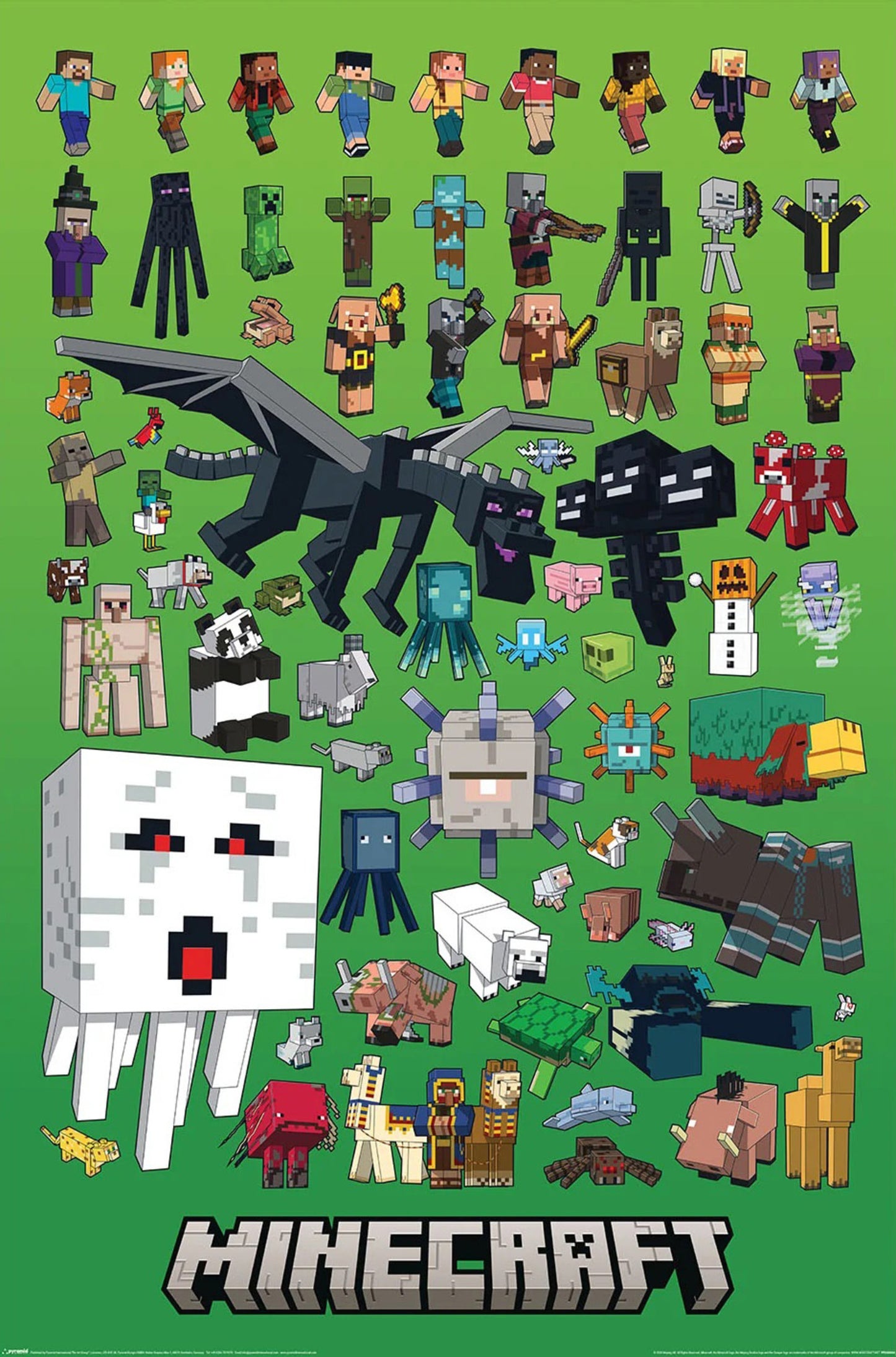 Poster Minecraft Character Montage 61x91,5cm