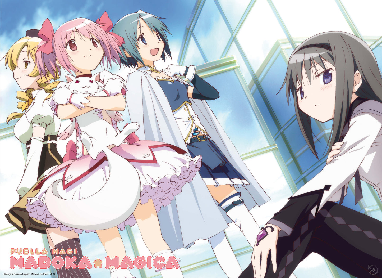 Poster Puella Magi Madoka Magica Madoka and Group 52x38cm