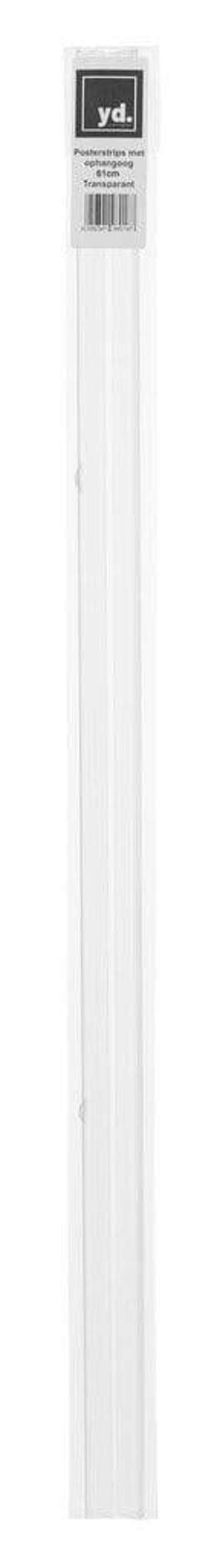 Posterhanger 61cm Transparant - Posterstrips met Ophangoog
