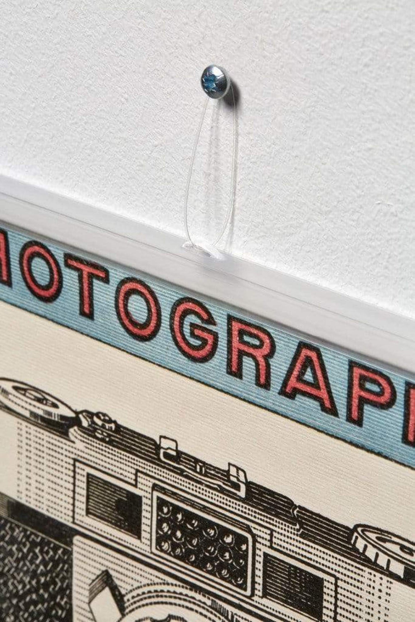 Posterhanger 80cm Transparant - Posterstrips met Ophangoog