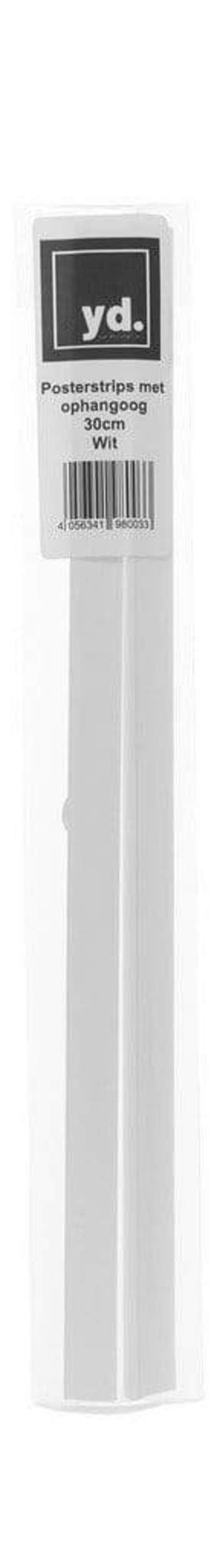 Posterhanger 30cm Wit - Posterstrips met Ophangoog