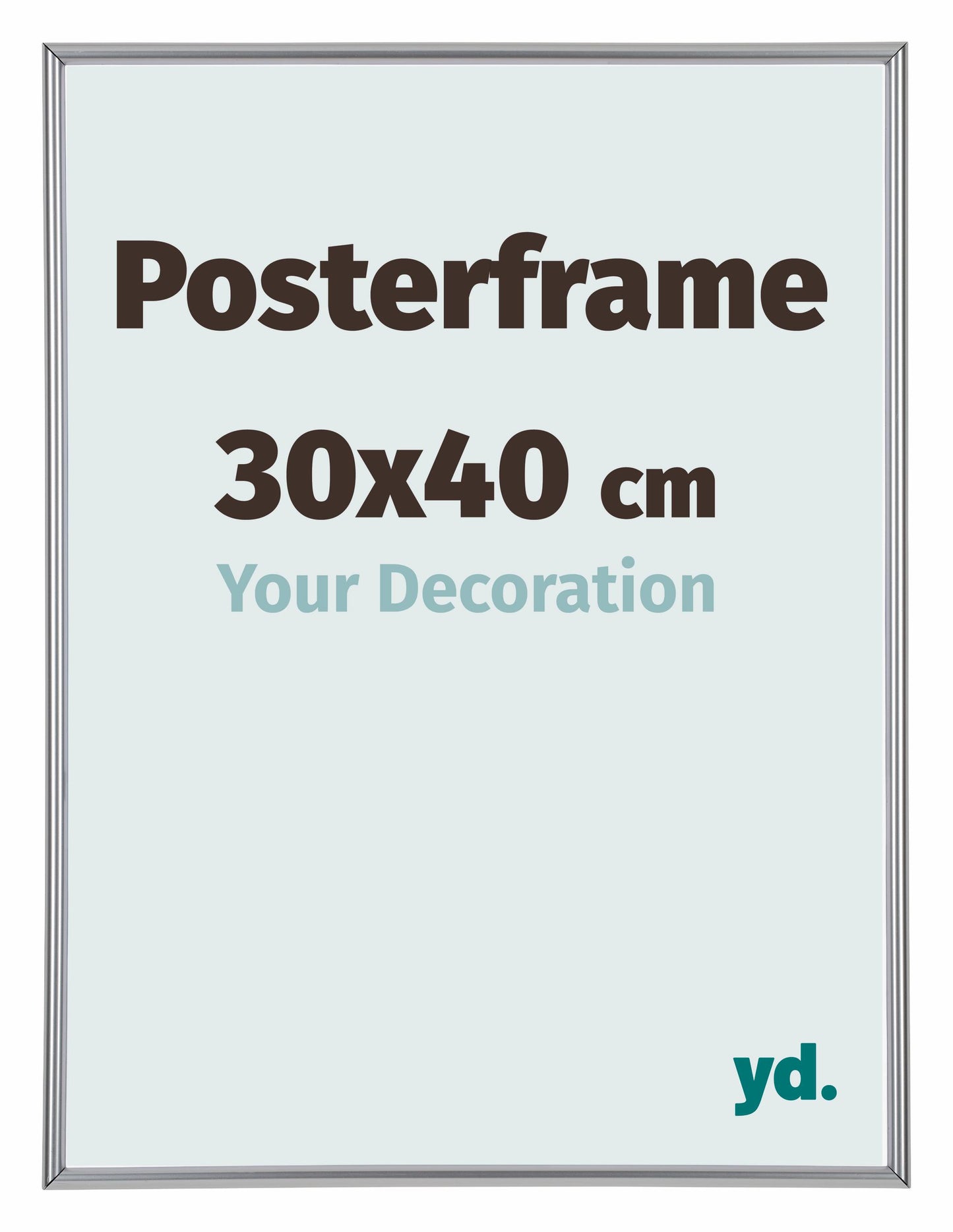 Posterkader 30x40cm Zilver Hoogglans Kunststof Paris