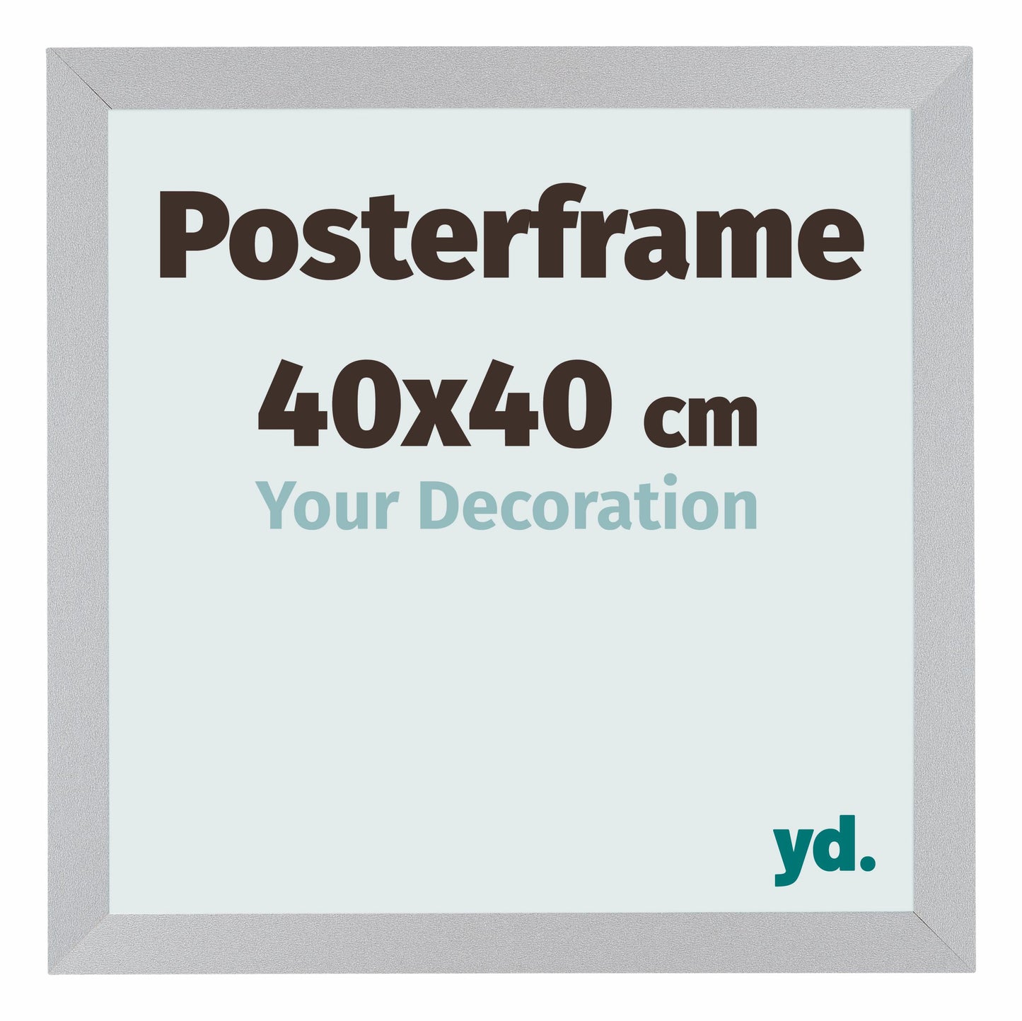 Posterkader 40x40cm Zilver Mat MDF Parma
