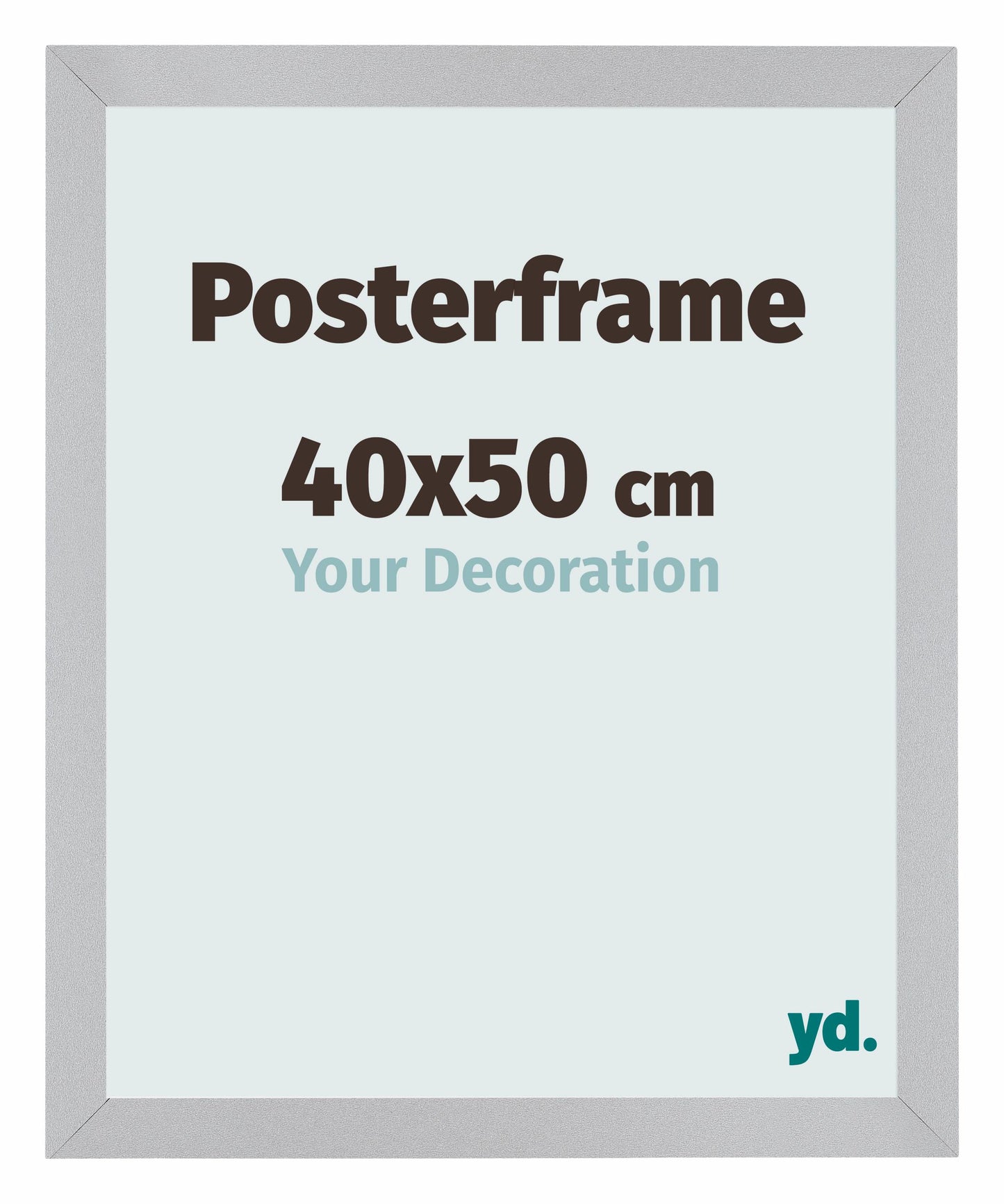 Posterkader 40x50cm Zilver Mat MDF Parma