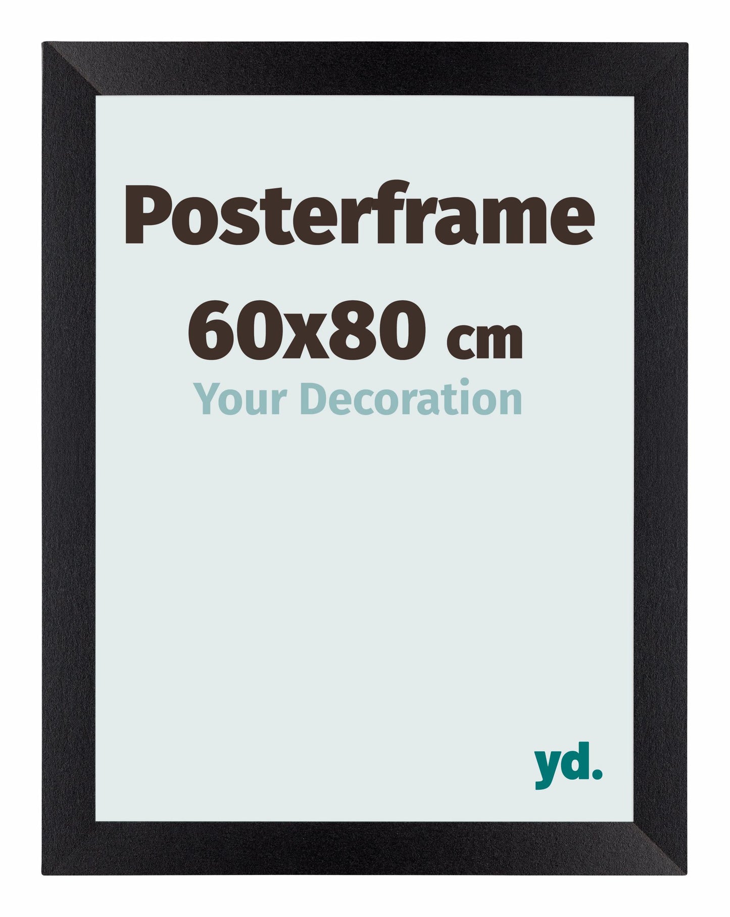 Posterkader 60x80cm Zwart Mat MDF Parma