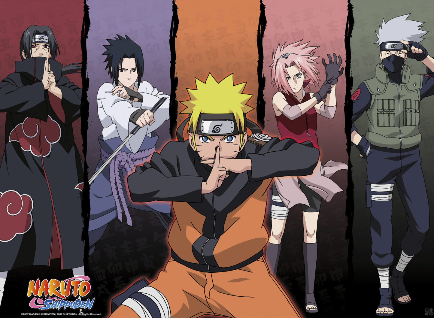 Poster Naruto Shippuden - Shippuden Group nr 1 52x38cm