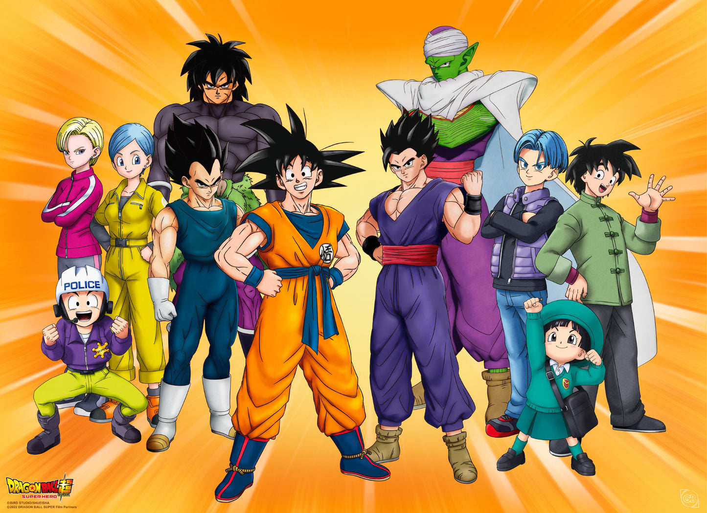Poster Dragon Ball Hero Goku's group 52x38cm