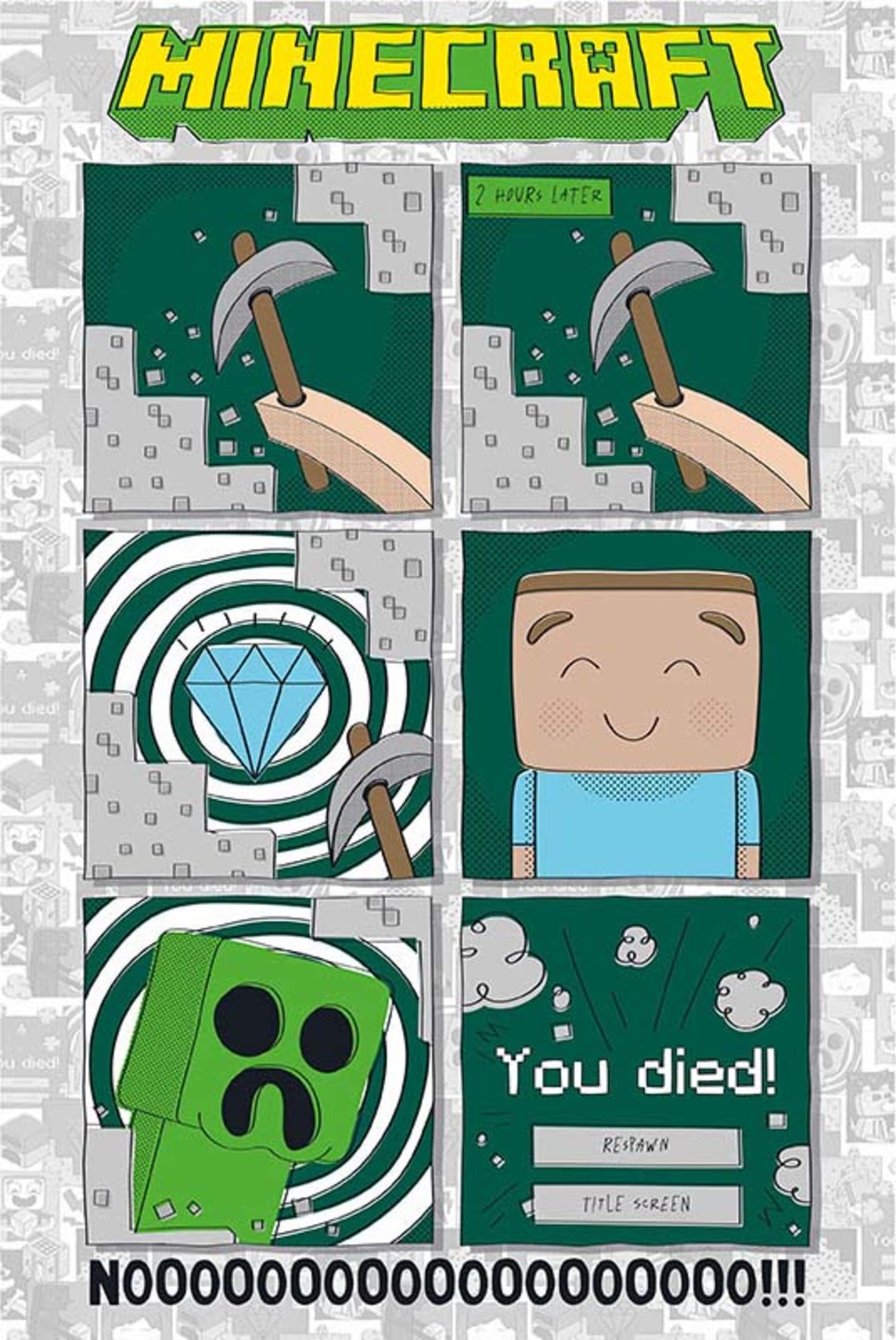 Poster Minecraft One Last Diamond 61x91,5cm
