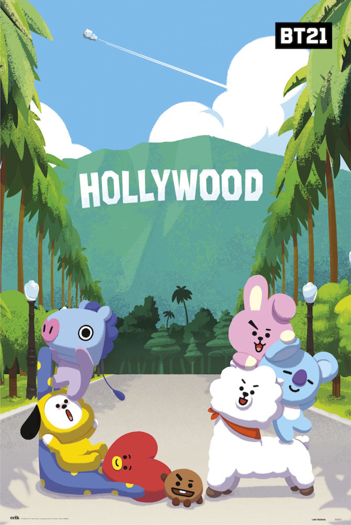 Poster BT21 Holliwood 61x91,5cm