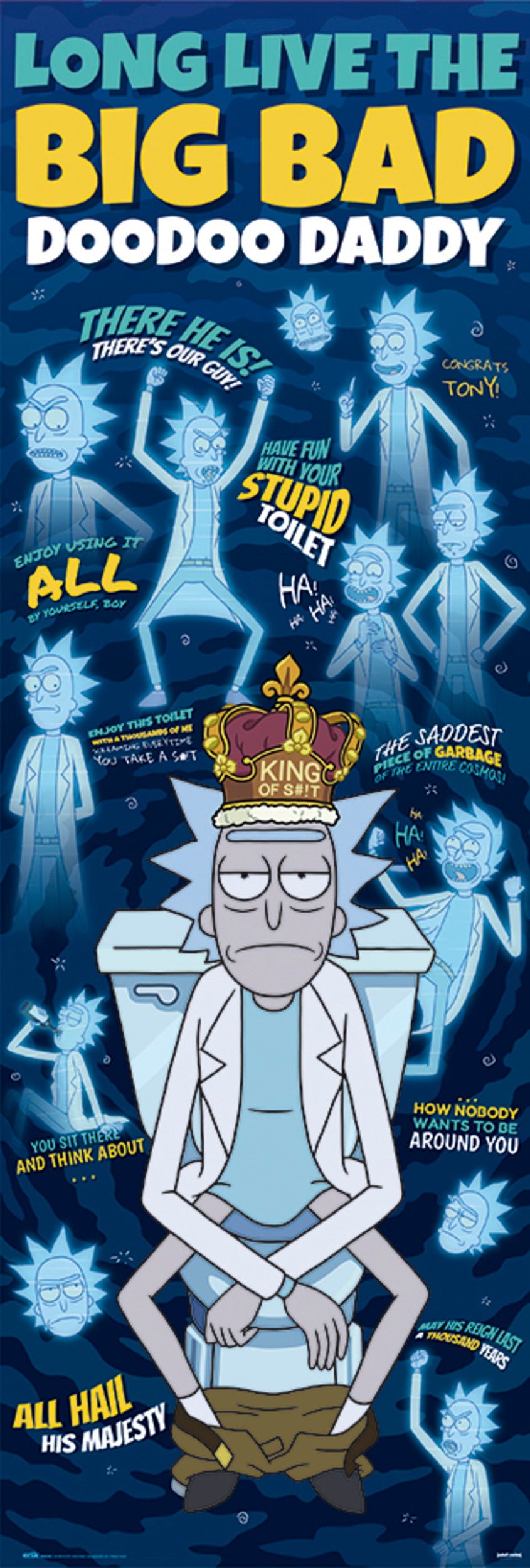 Poster Rick and Morty Doodoo Daddy 53x158cm