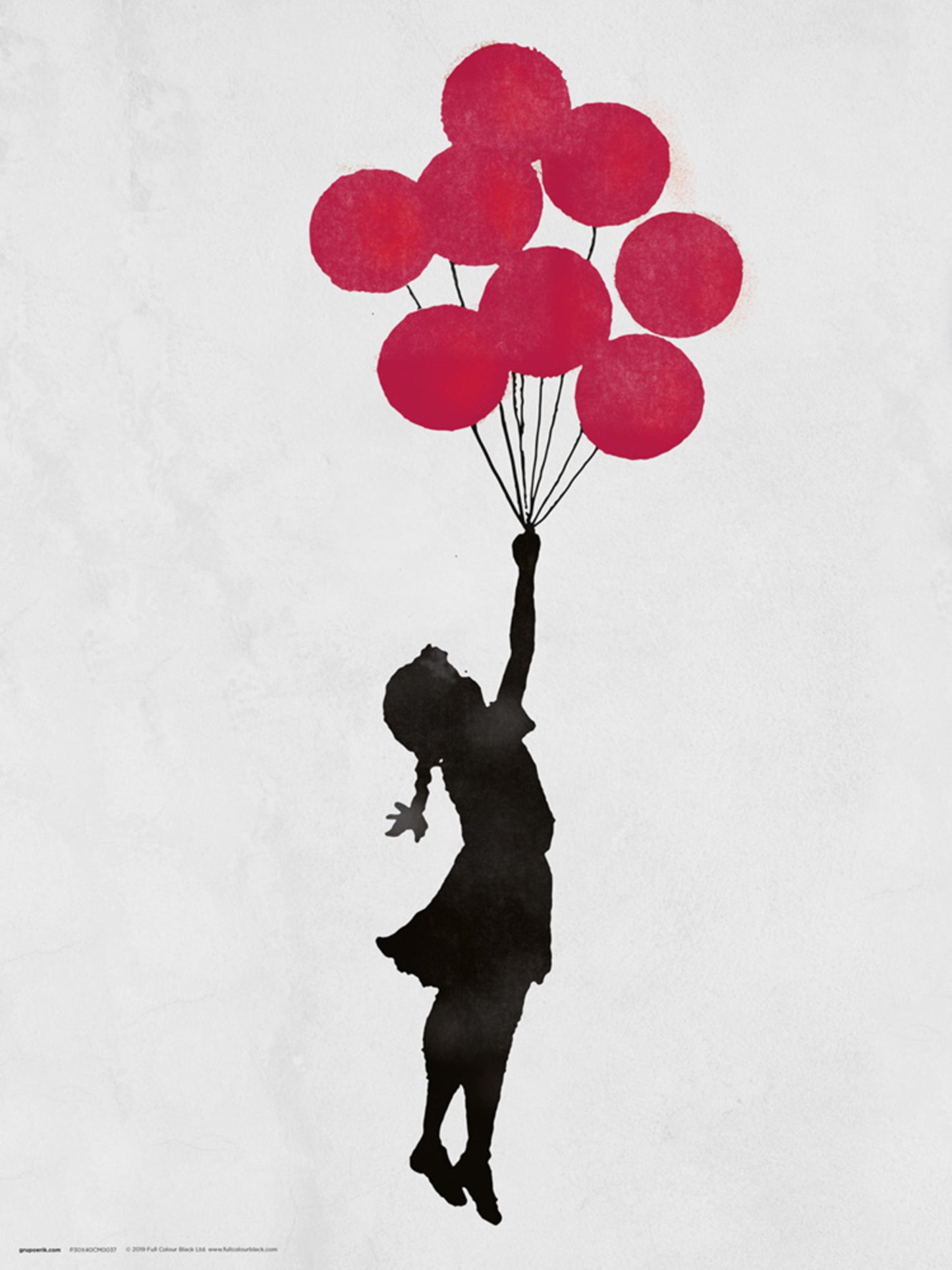 Kunstdruk Brandalised Girl Floating Original 30x40cm