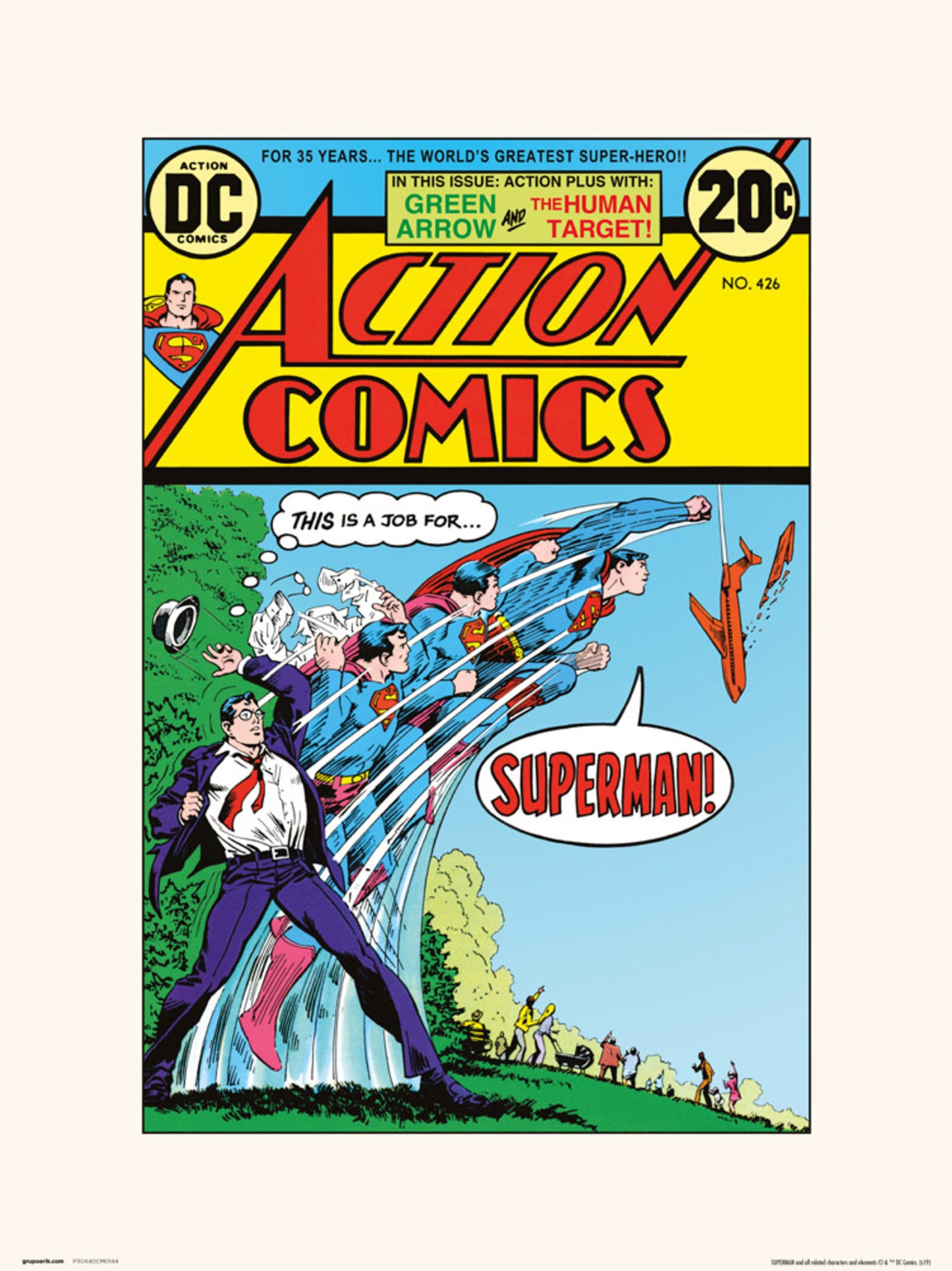 Kunstdruk DC Action Comics 426 30x40cm