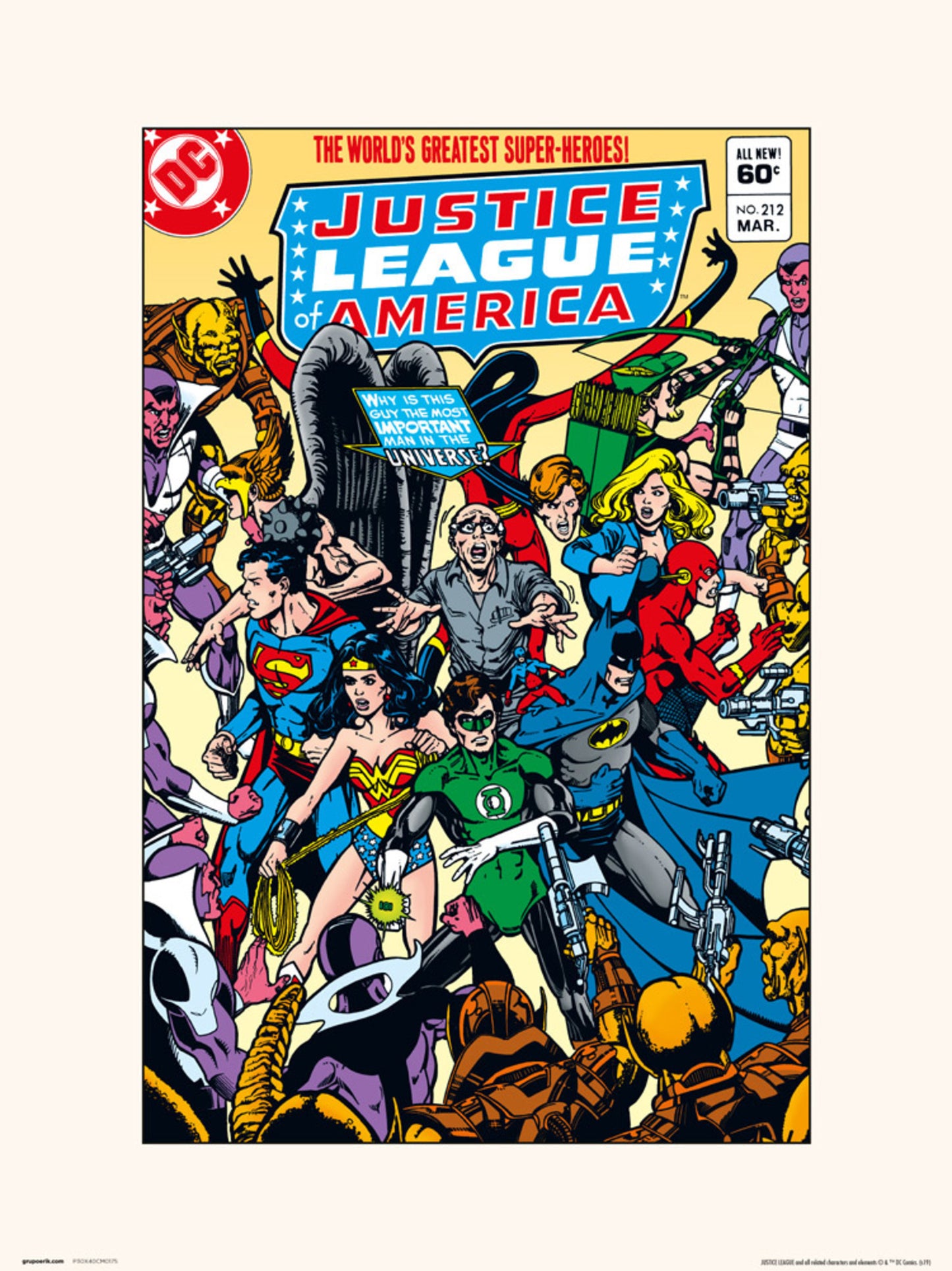 Kunstdruk DC Comics Justice Leage of America 212 30x40cm