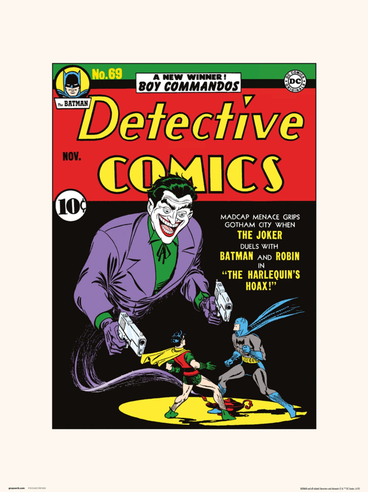 Kunstdruk DC Detective Comics 69 30x40cm