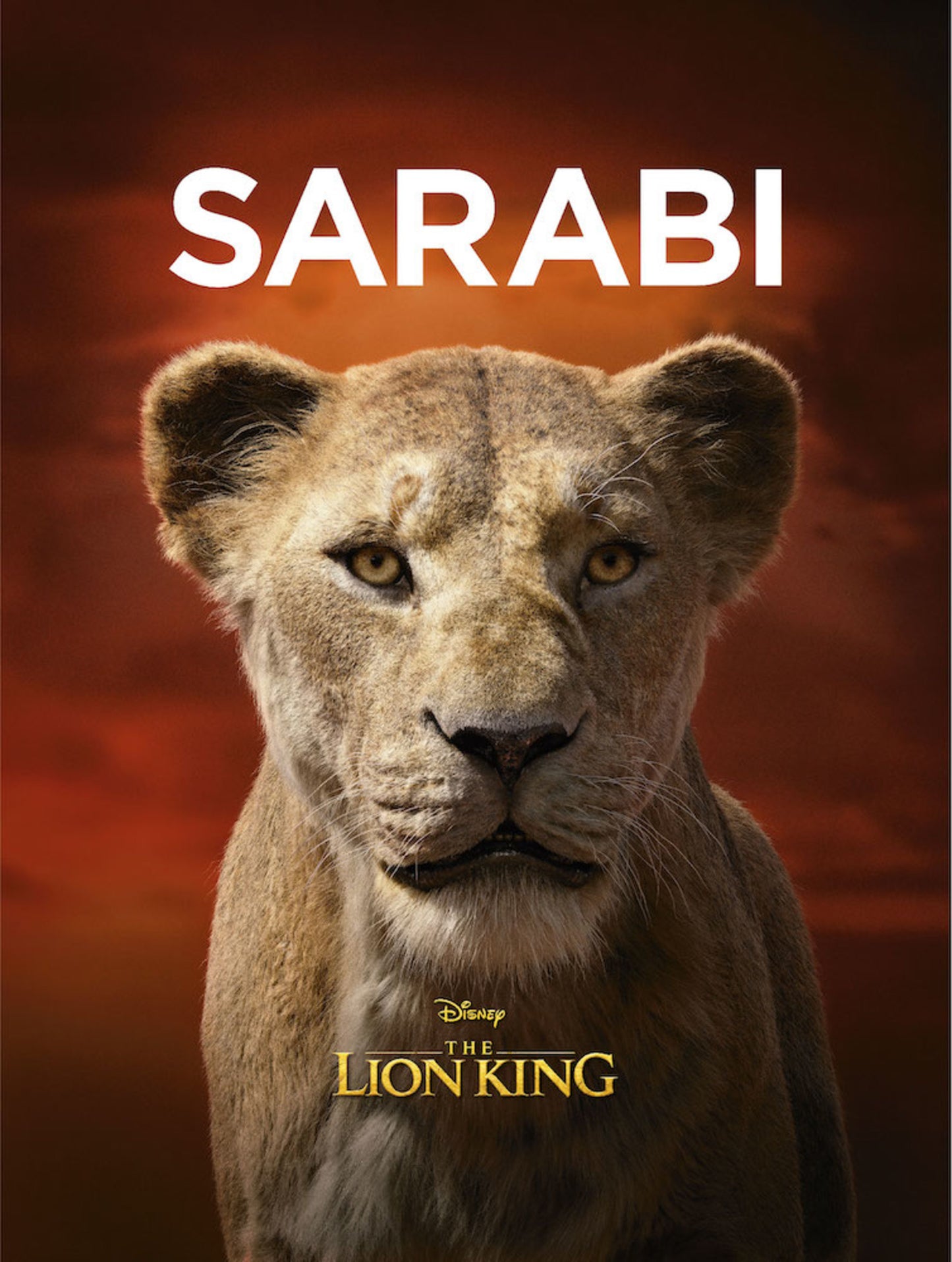 Kunstdruk Disney - Lion King Sarabi 30x40cm