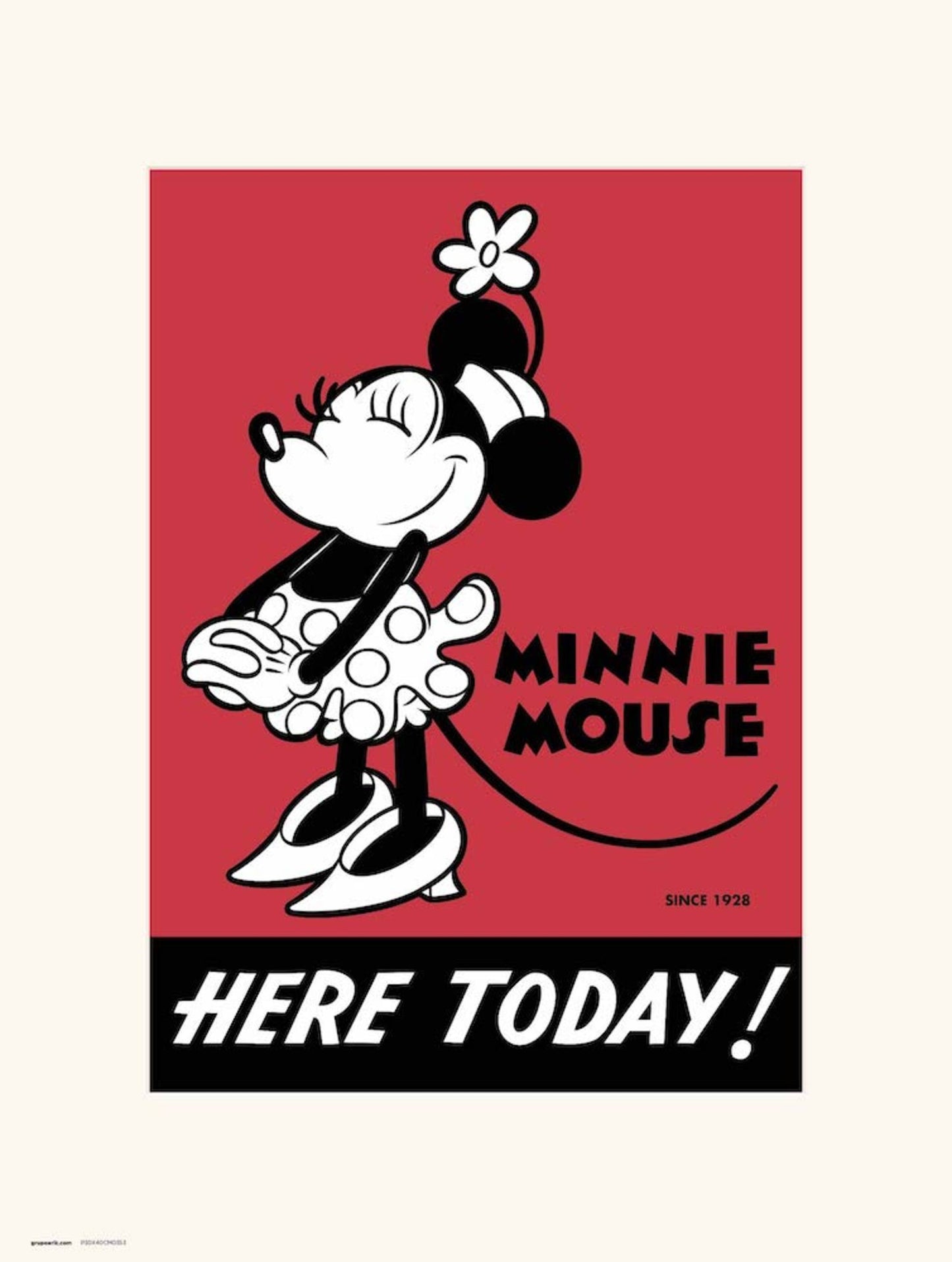 Kunstdruk Disney Minnie 90 II 30x40cm