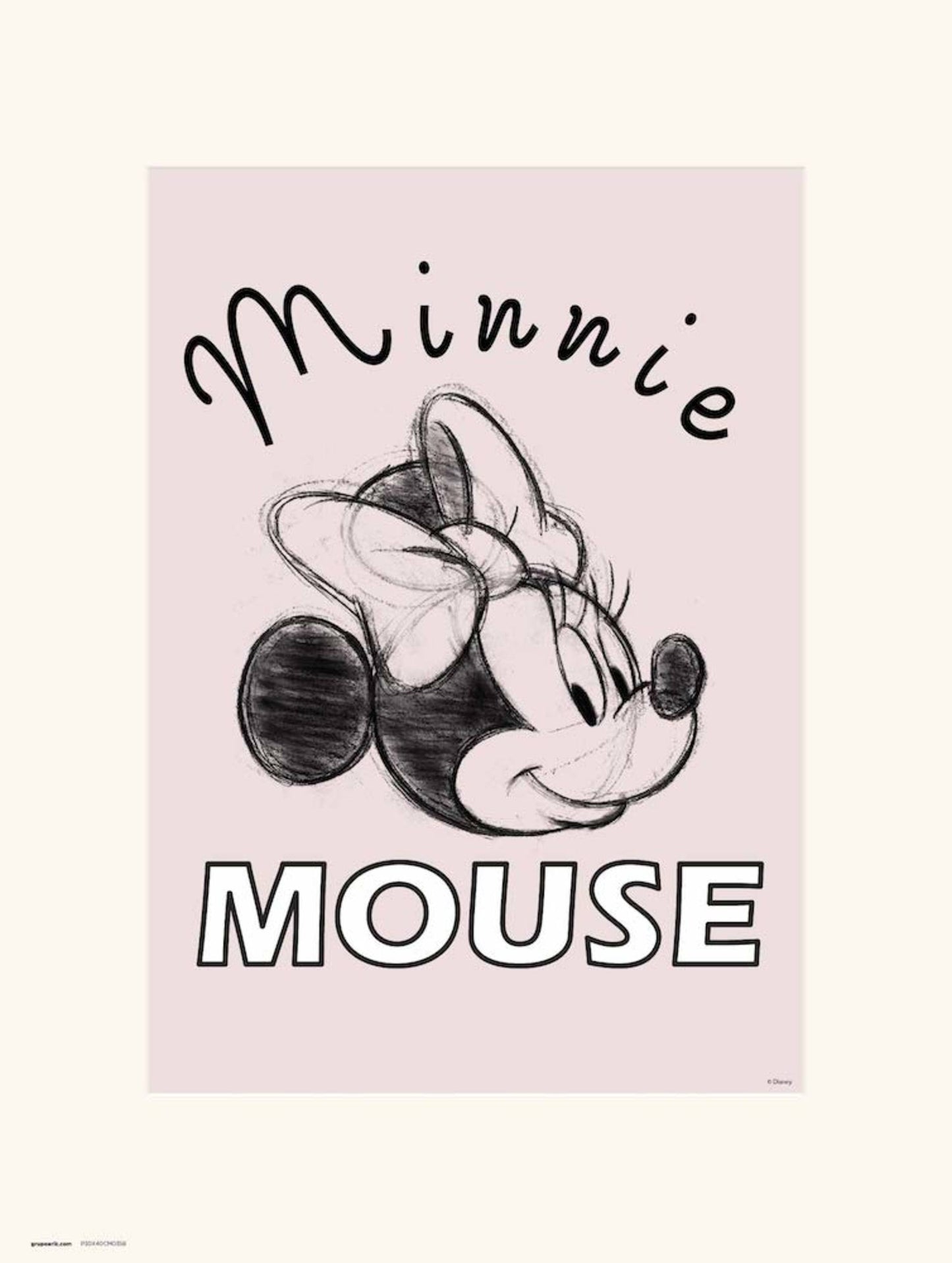Kunstdruk Disney Minnie Mouse 30x40cm