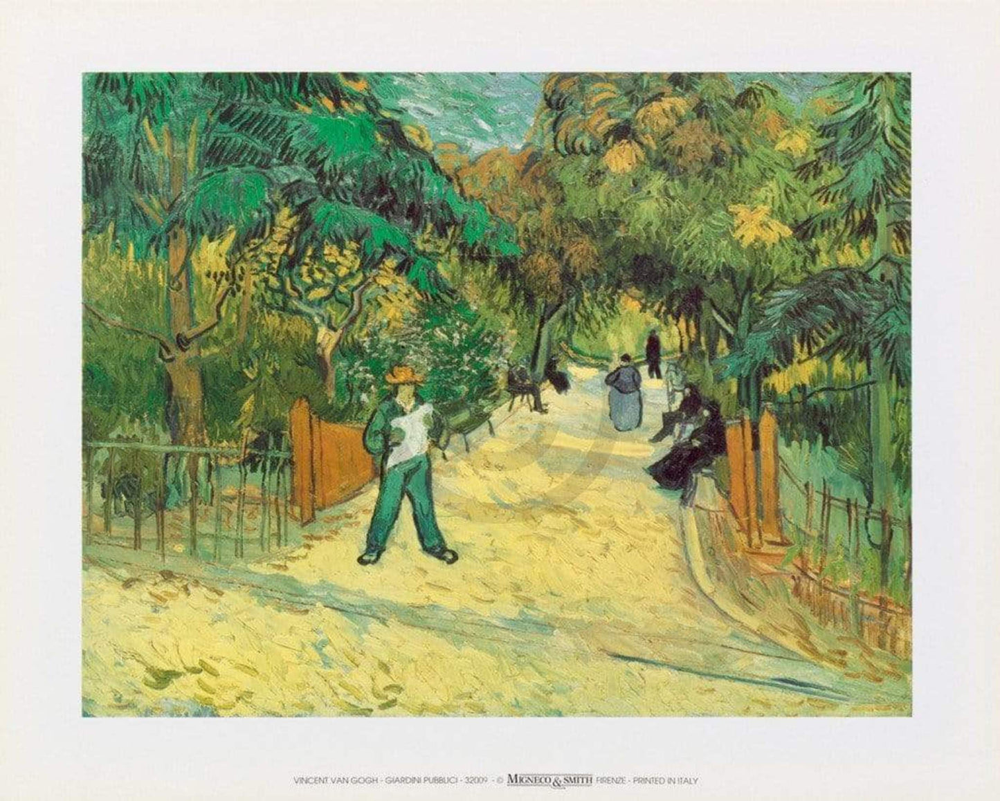 Kunstdruk Vincent Van Gogh - Giardini Publici 30x24cm